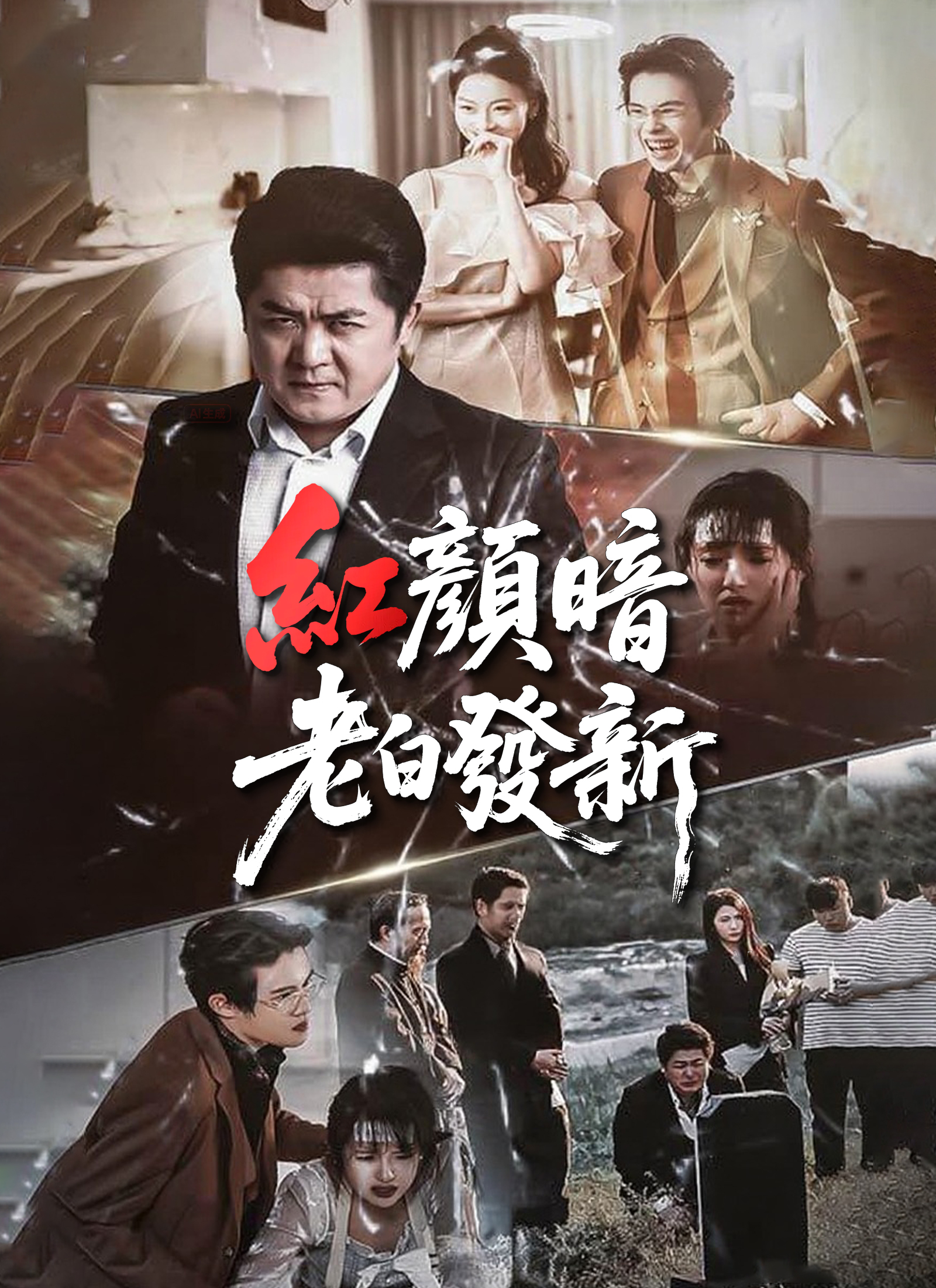 紅顏暗老白發新