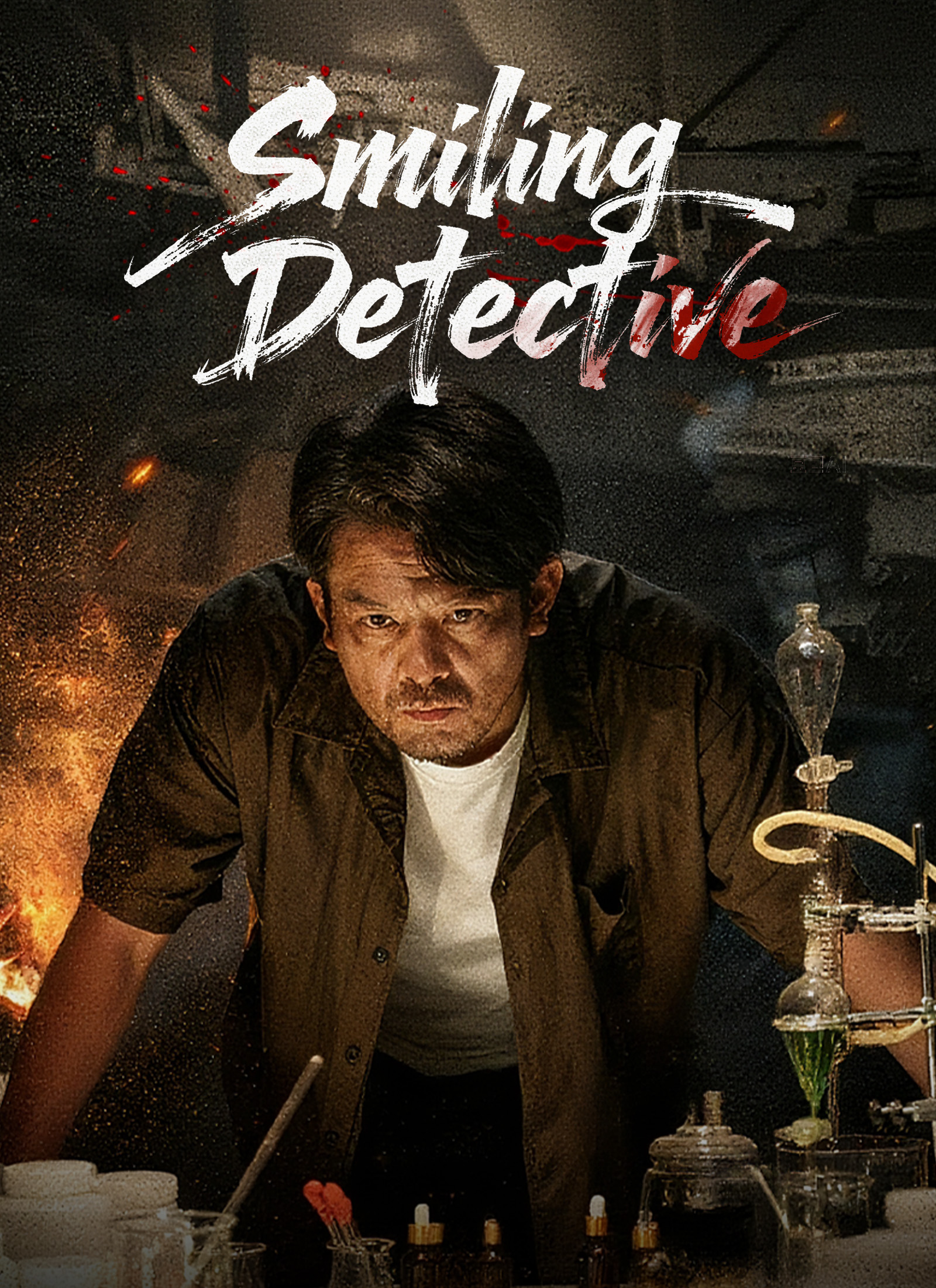 Smiling Detective Vertical Poster