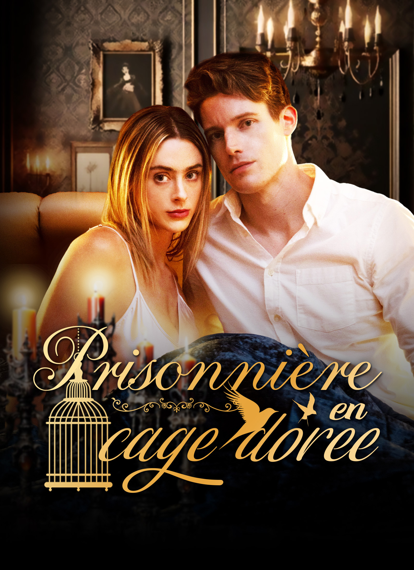 Couverture de Prisonnière en cage dorée