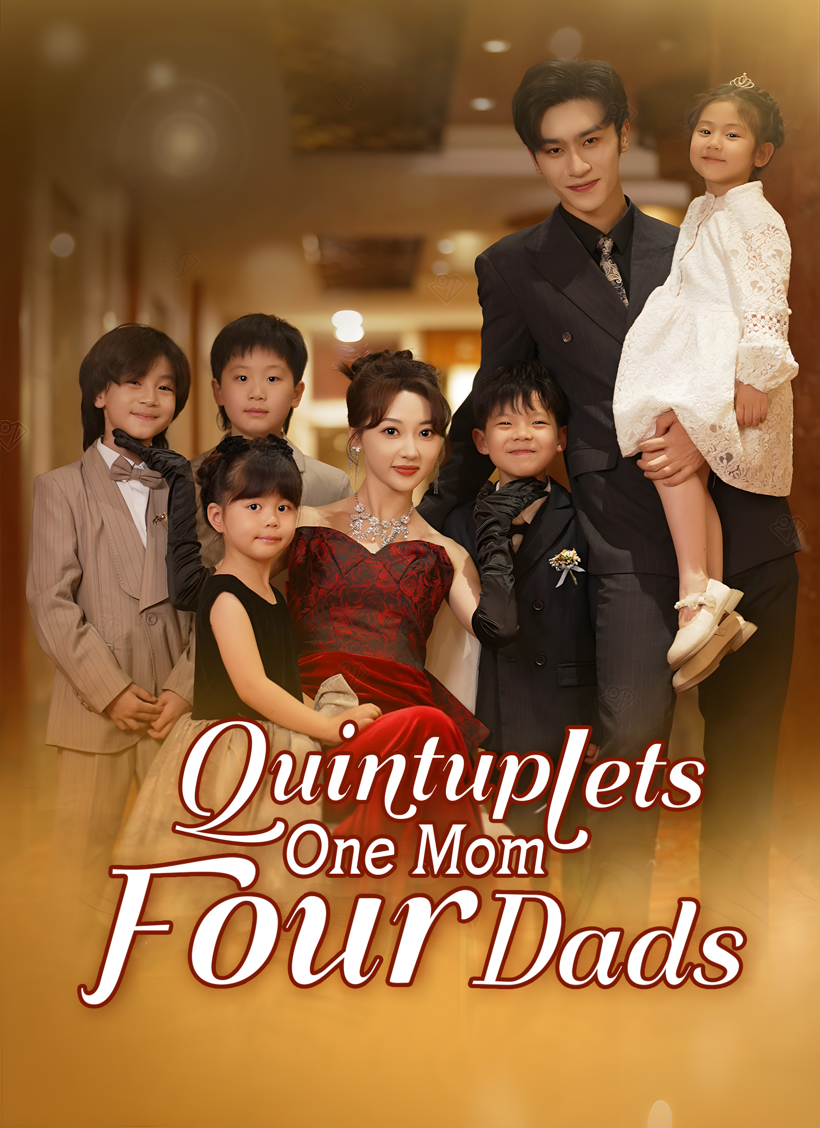 Poster Quintuplets, One Mom, Four Dads
