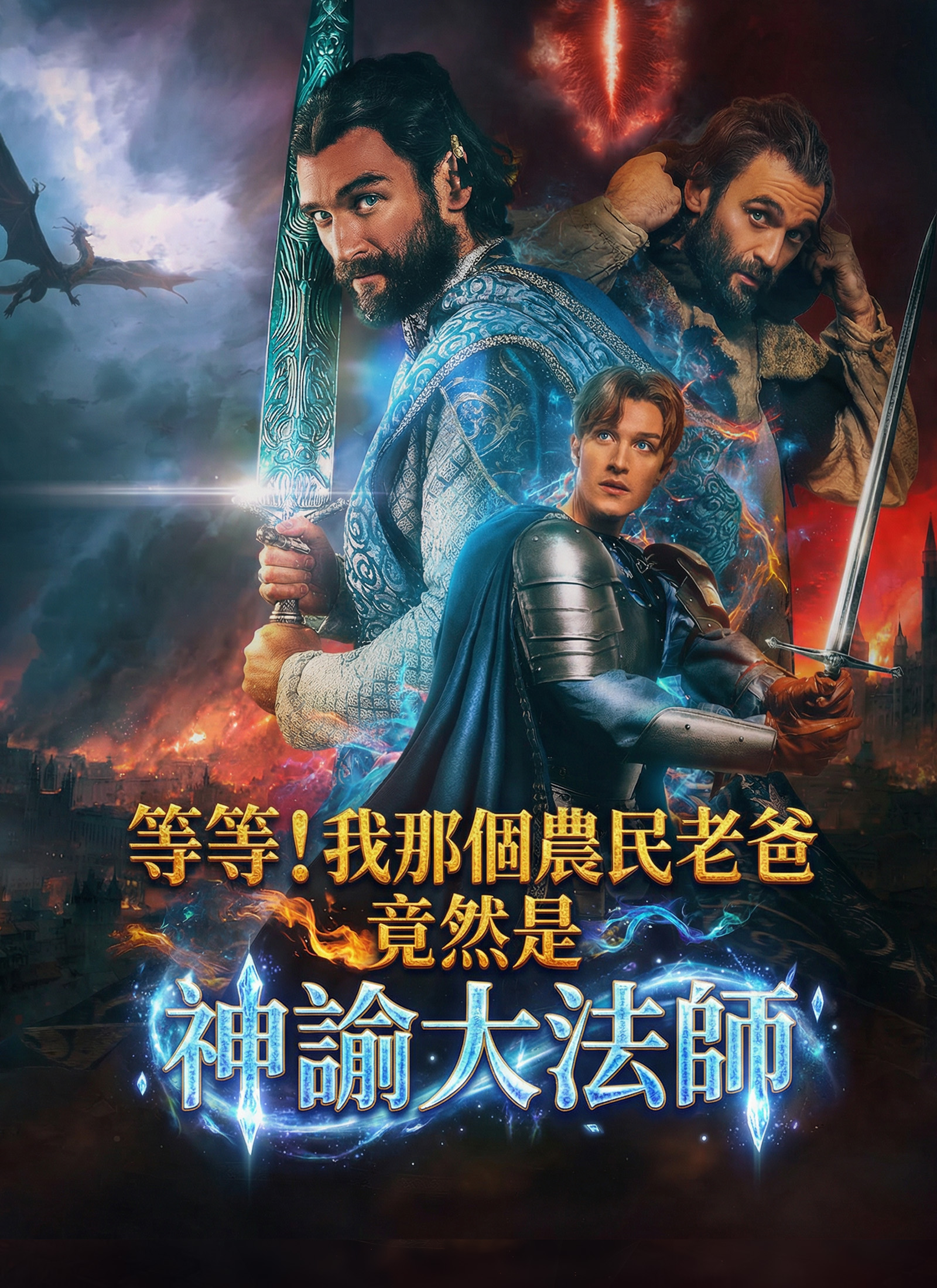 《等等！我那個農民老爸竟然是神諭大法師》封面