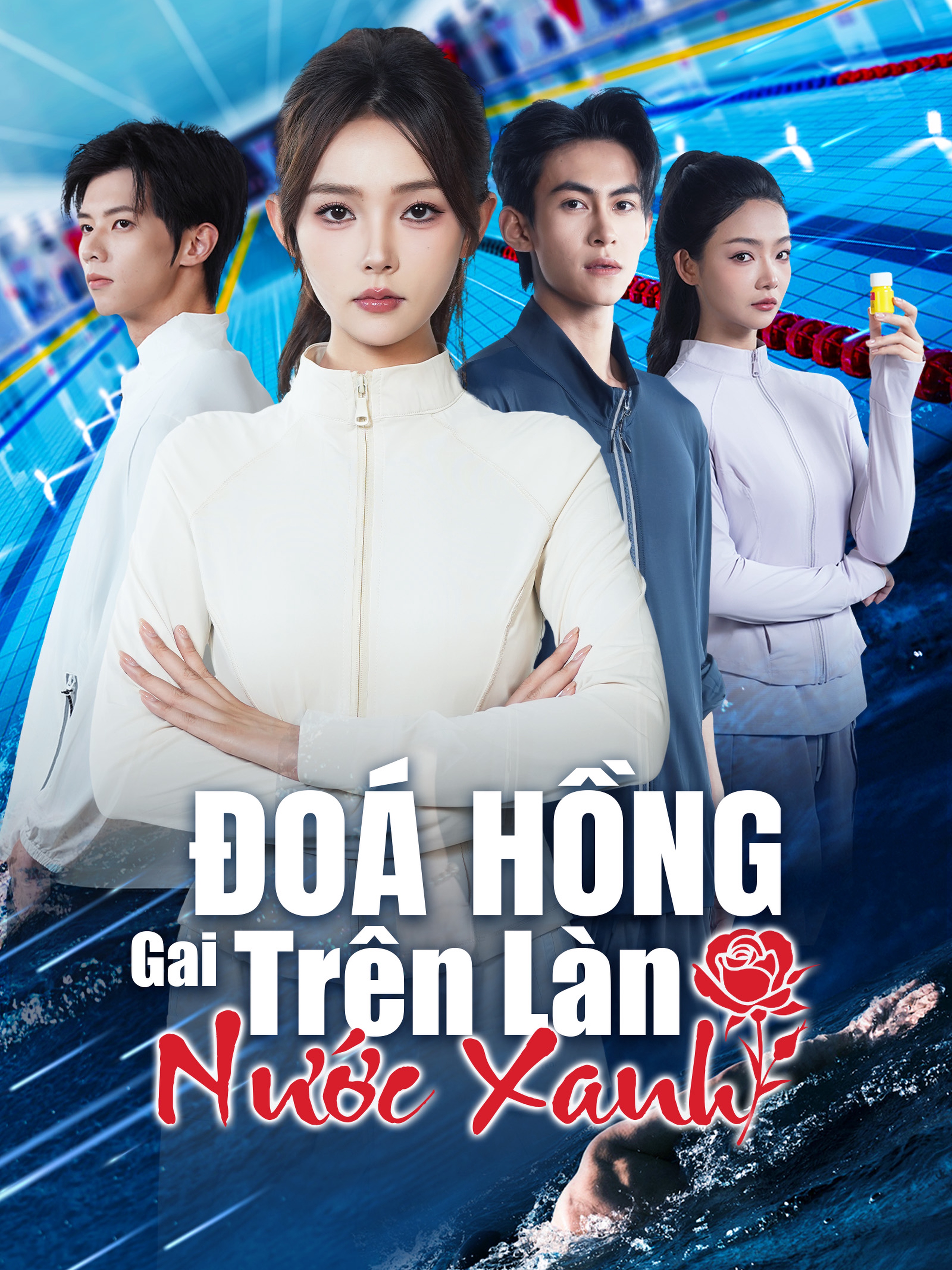 Đoá Hồng Gai Trên Làn Nước Xanh