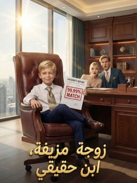 بوستر مسلسل زوجة مزيفة، ابن حقيقي