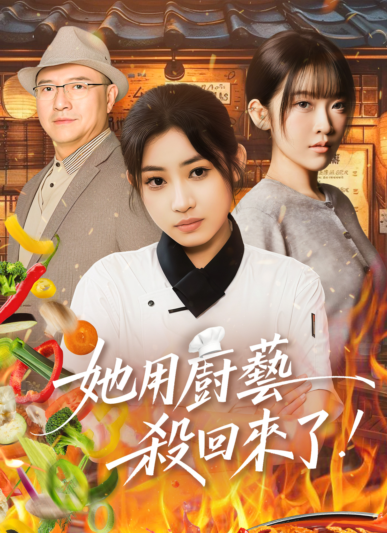 《她用廚藝殺回來了》封面