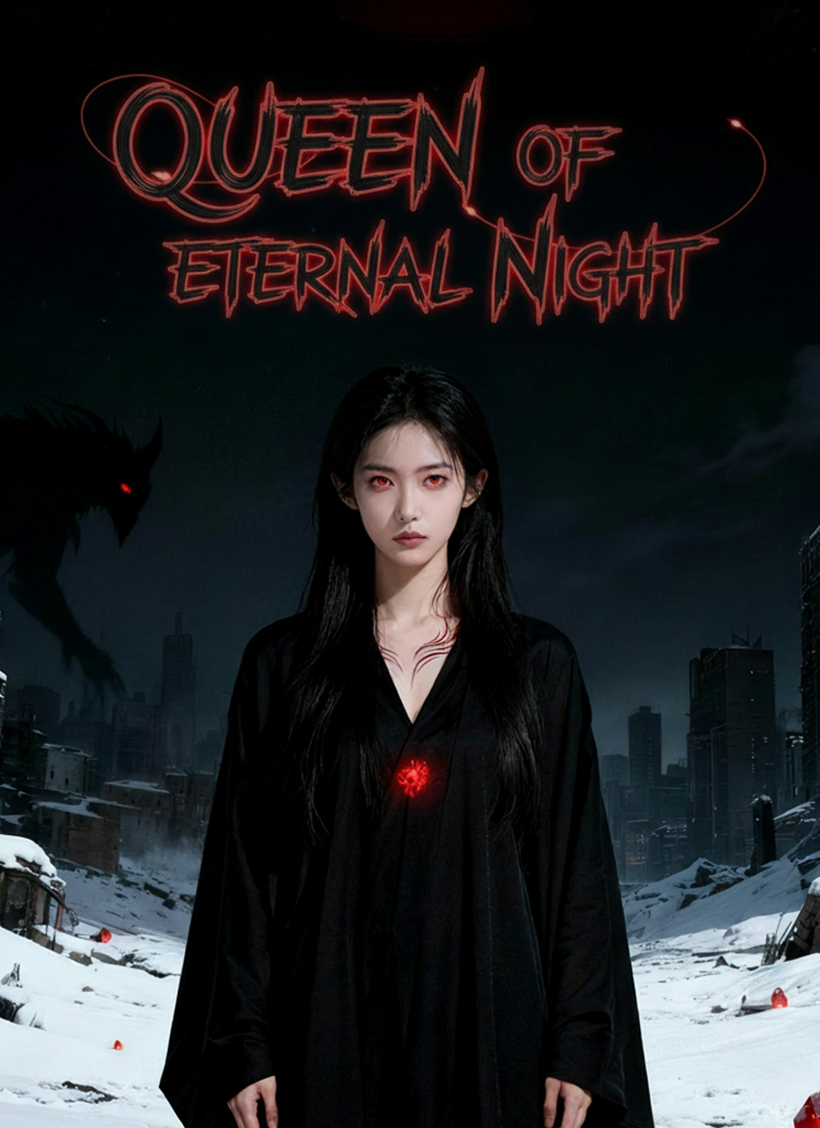 Queen of Eternal Night Vertical Poster