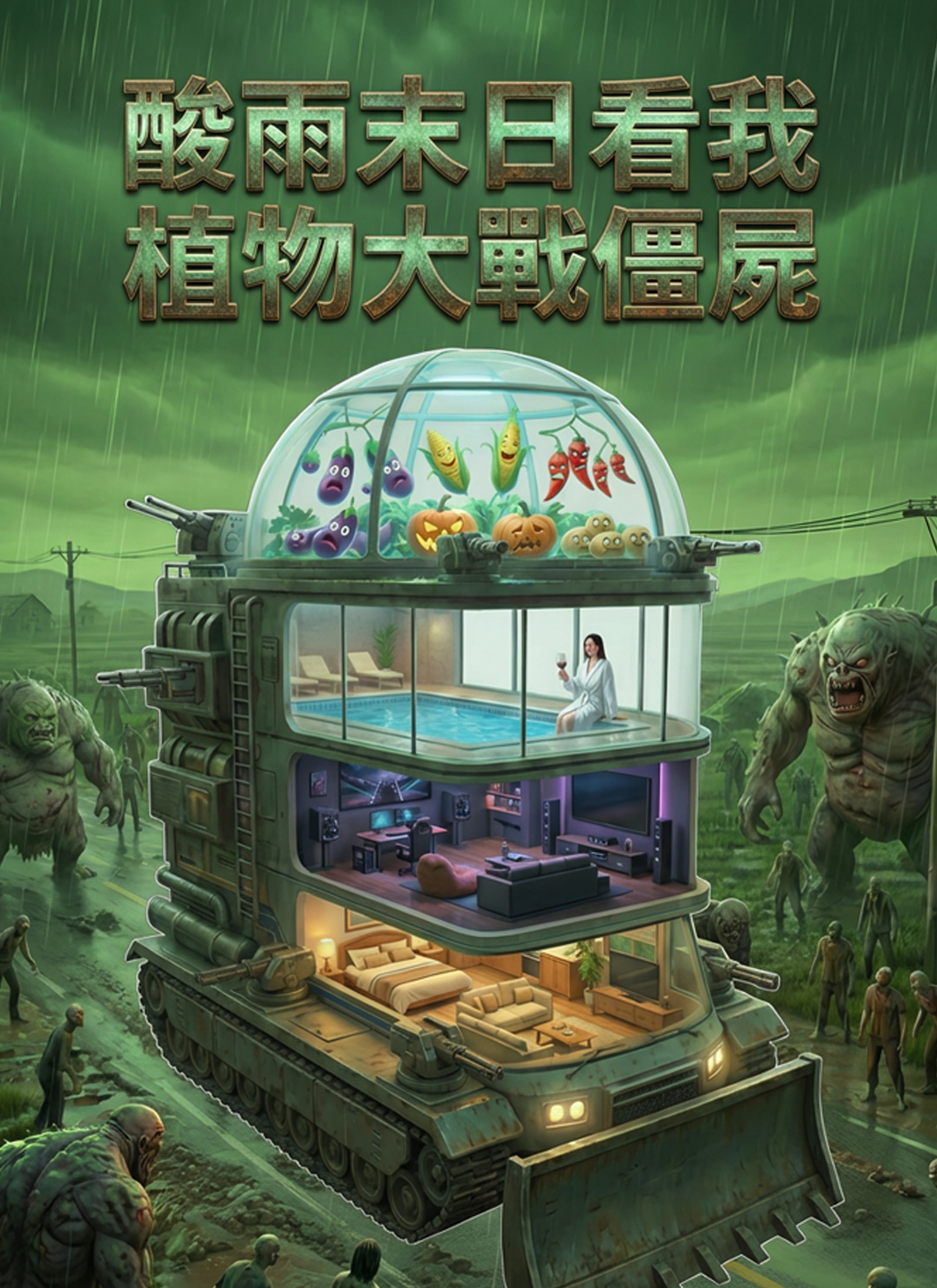 酸雨末日看我植物大戰僵屍