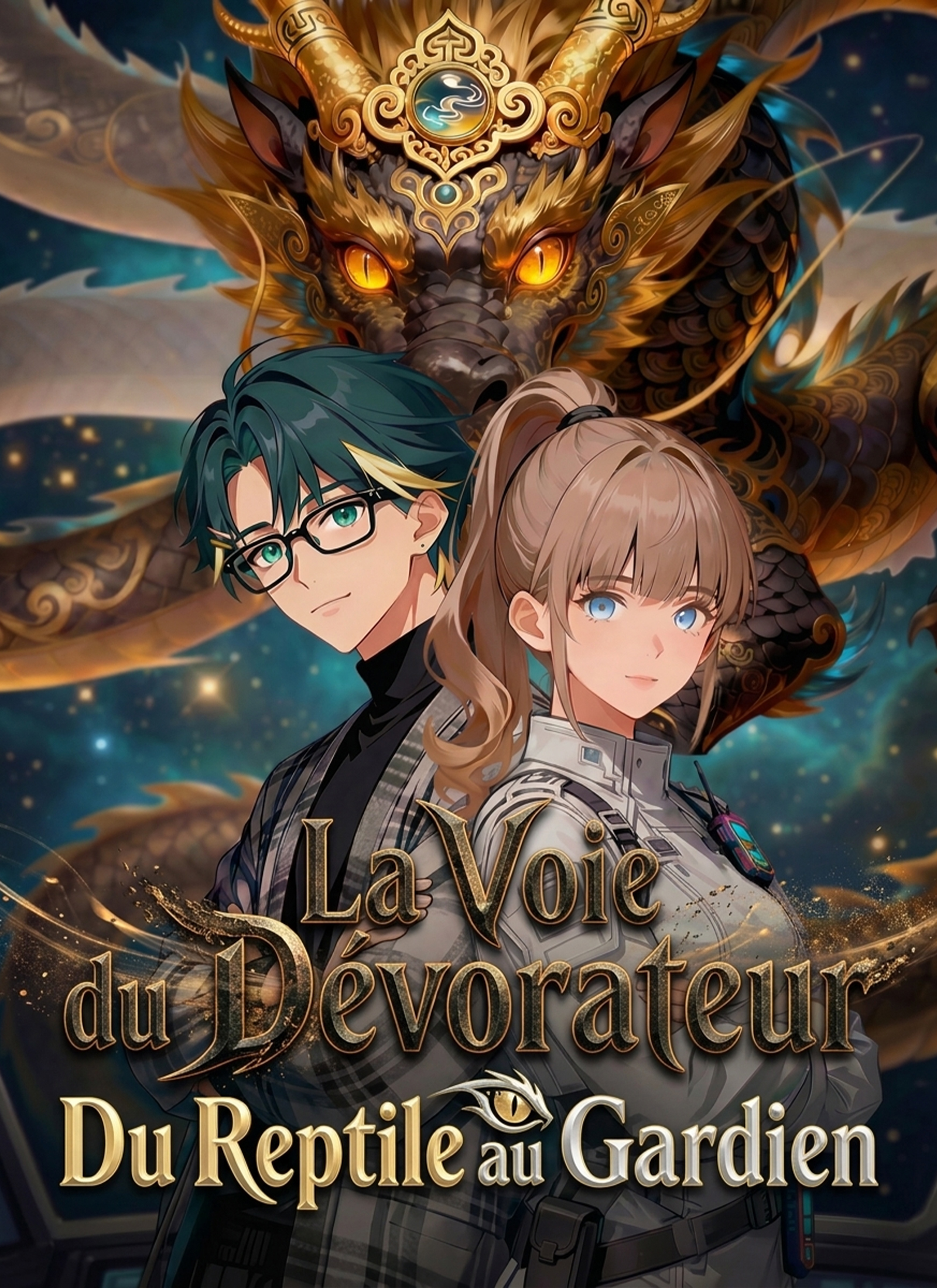 Couverture de [Doublé]La Voie du Dévorateur : Du Reptile au Gardien