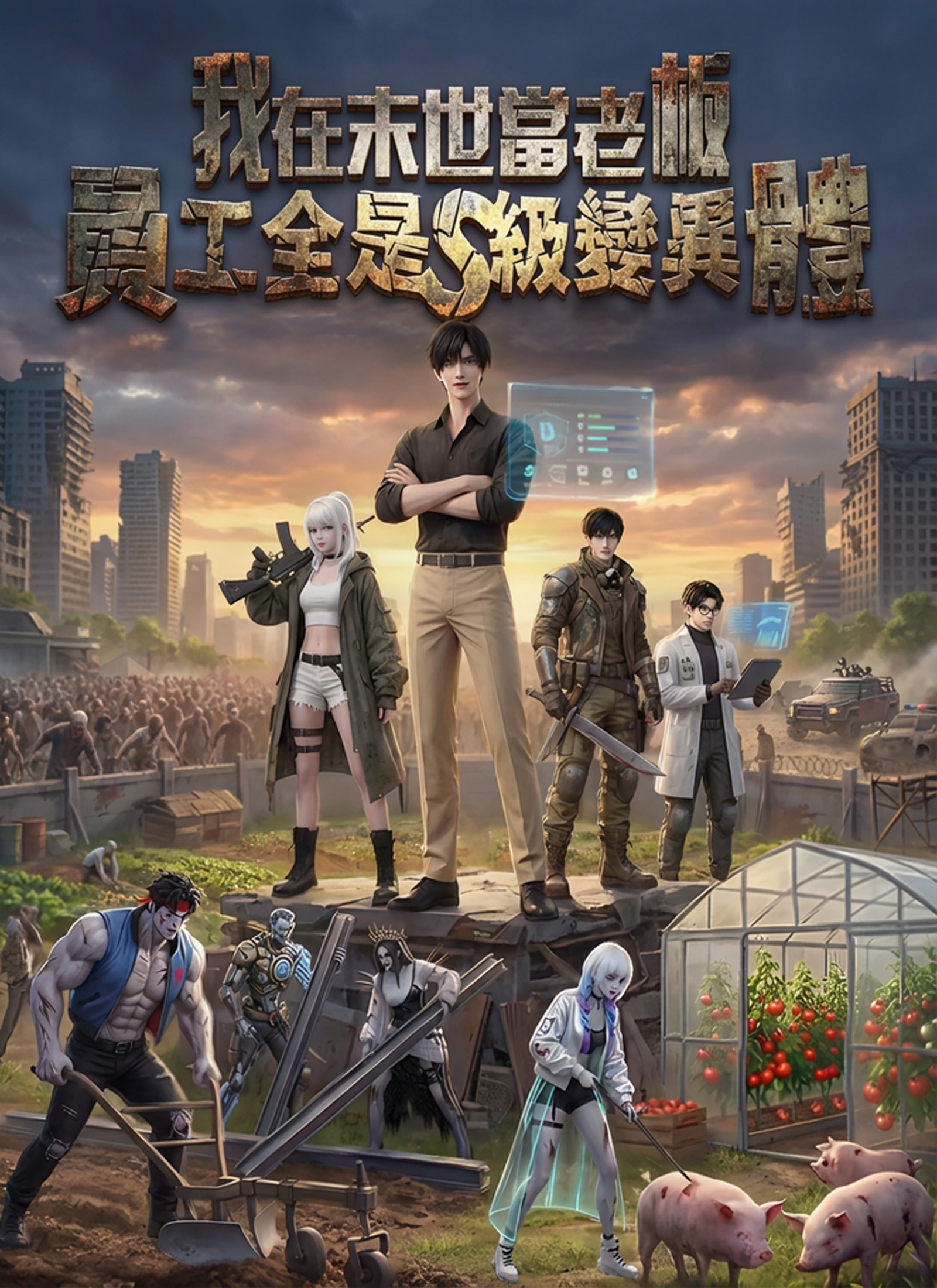《我在末世當老板，員工全是S級變異體》封面