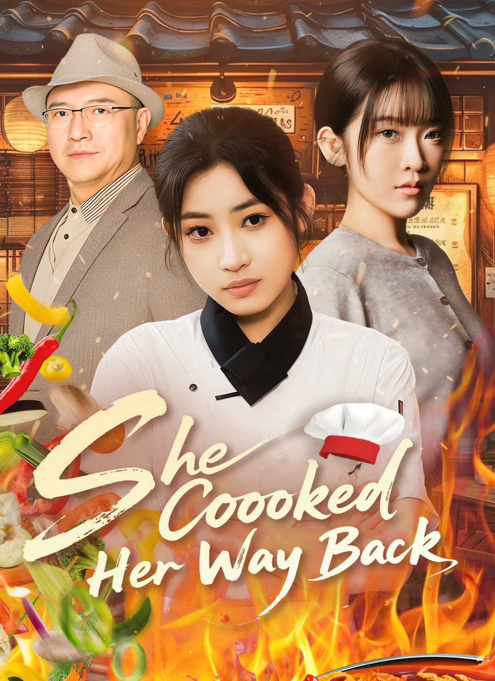 She Cooked Her Way Back dizi posteri