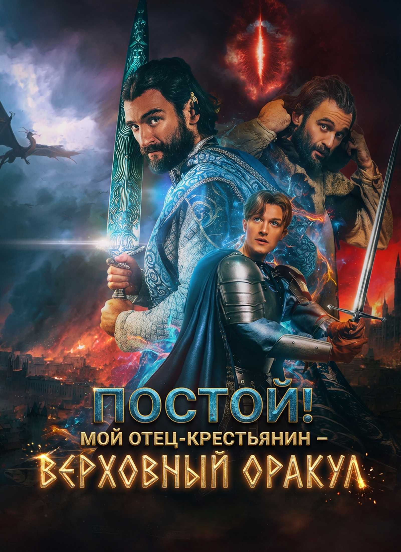 [Дубляж]Постой! Мой отец-крестьянин – верховный Оракул