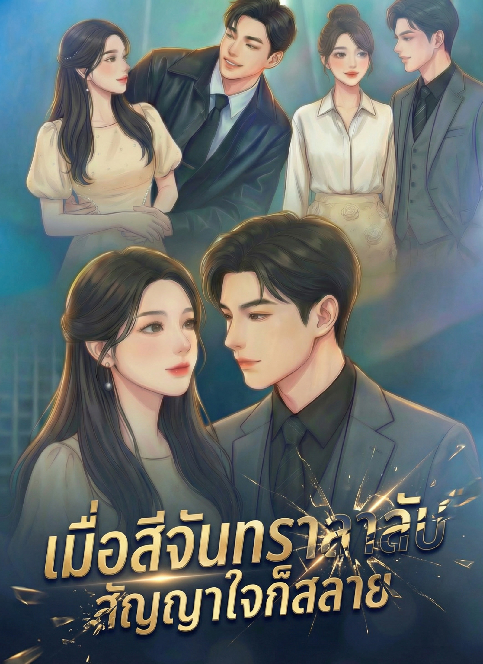 หน้าปกเมื่อสีจันทราลาลับ สัญญาใจก็สลาย