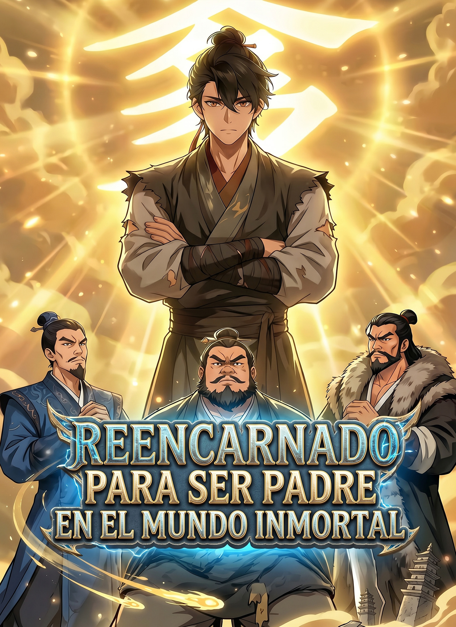 Portada de Reencarnado para Ser Padre en el Mundo Inmortal