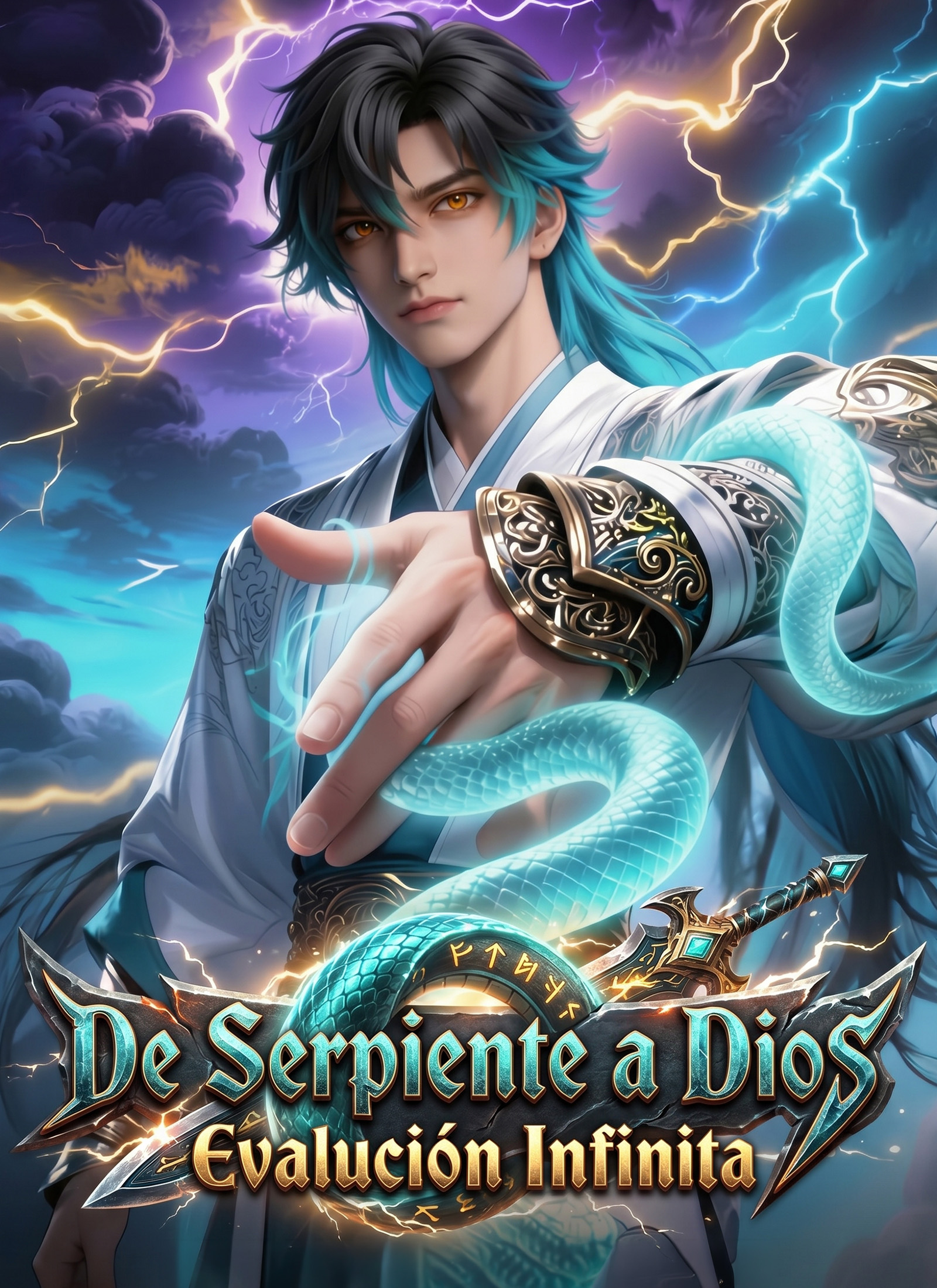 Portada de [Doblado]De Serpiente a Dios: Evalución Infinita