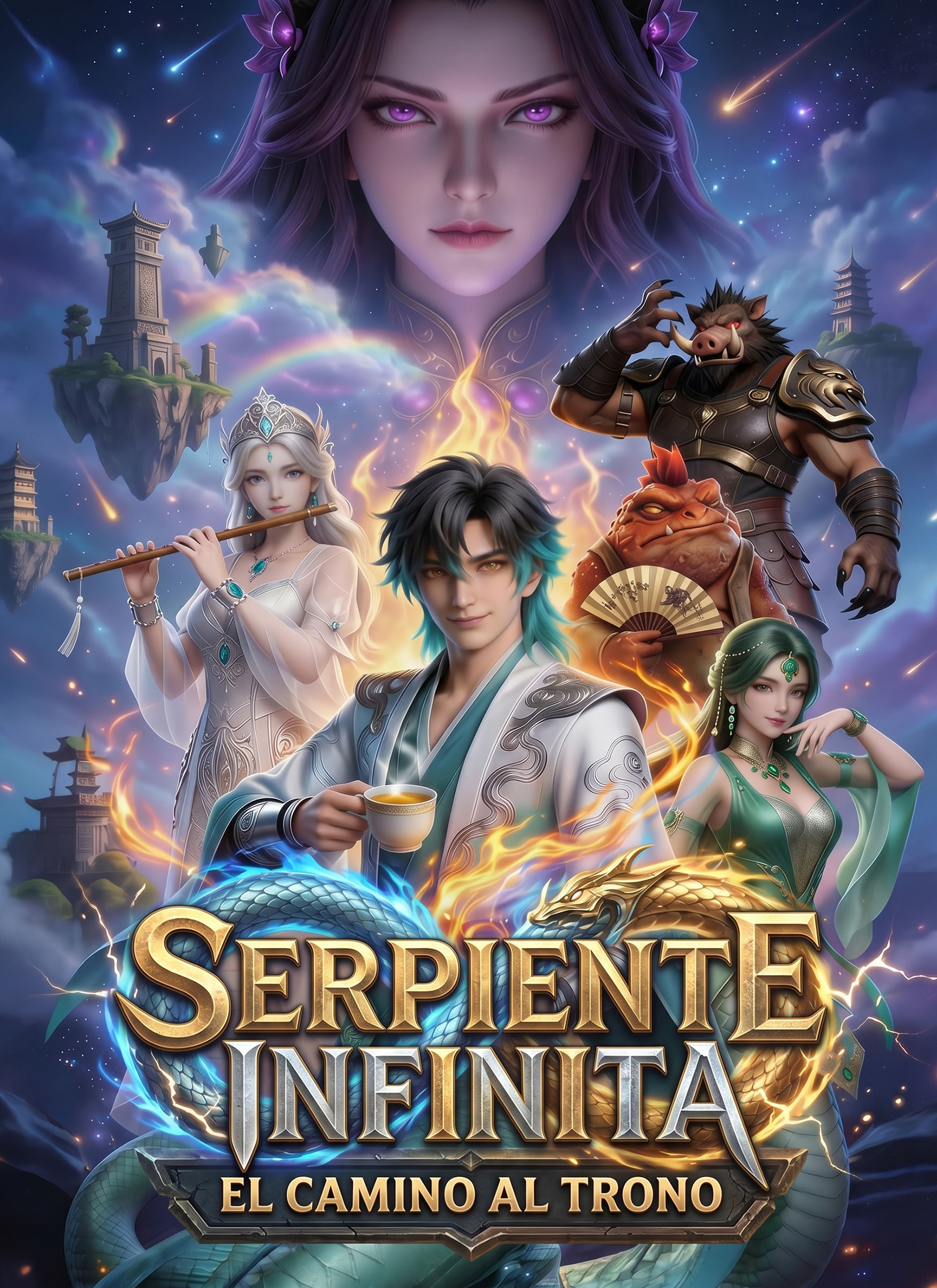 Portada de Serpiente Infinita: El Camino al Trono