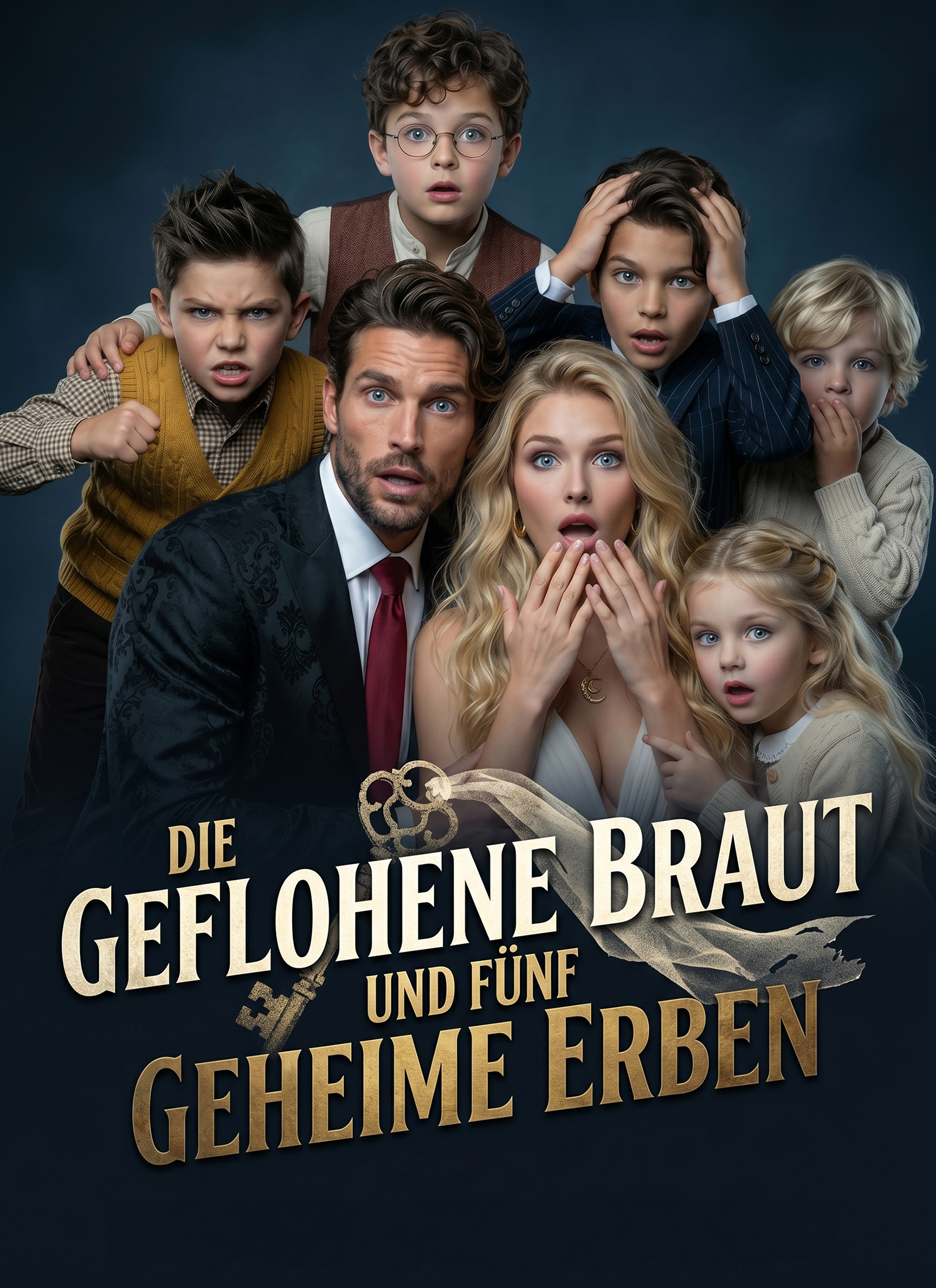 Cover von Die geflohene Braut und fünf geheime Erben