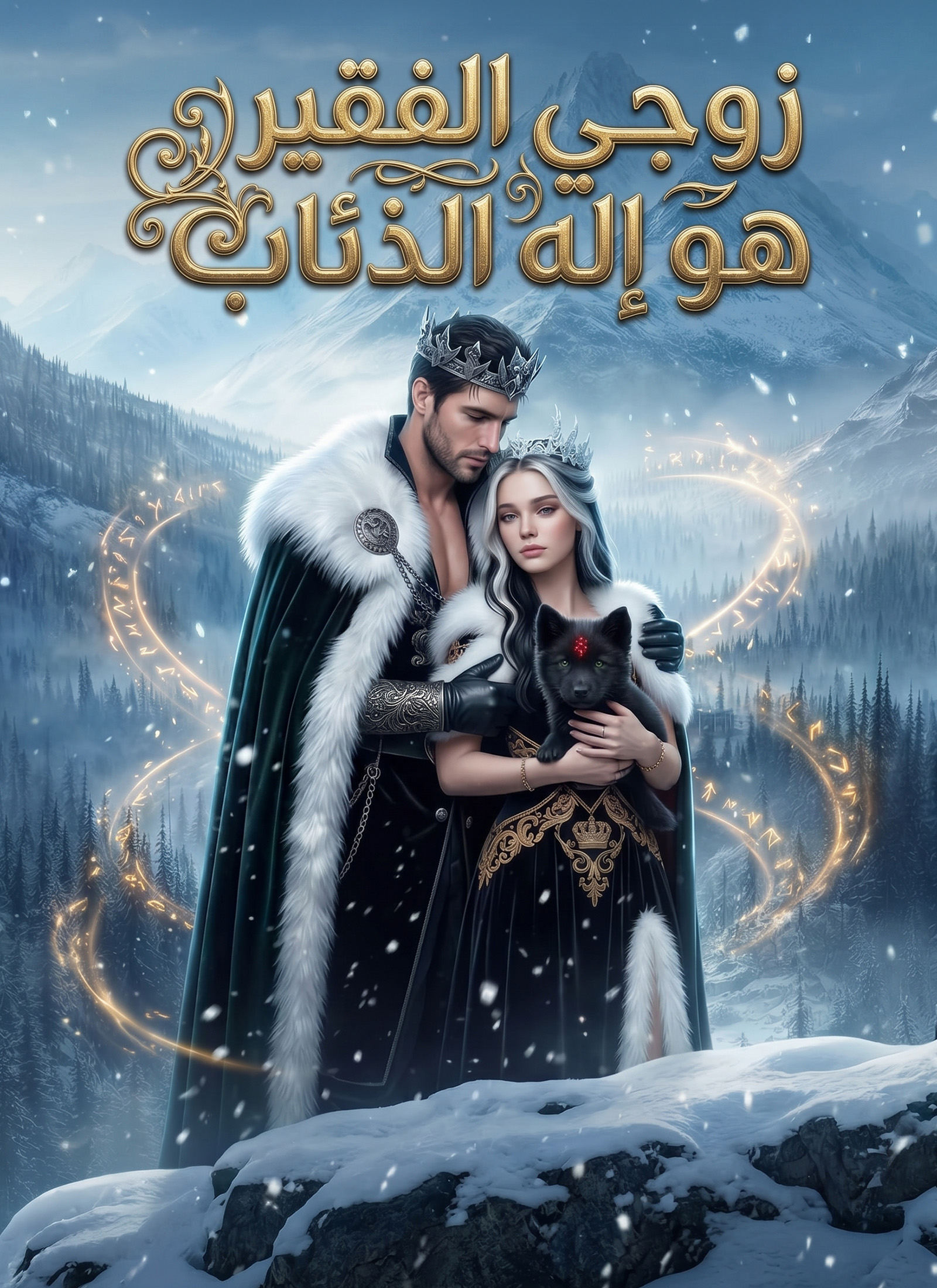 غلاف زوجي الفقير هو إله الذئاب