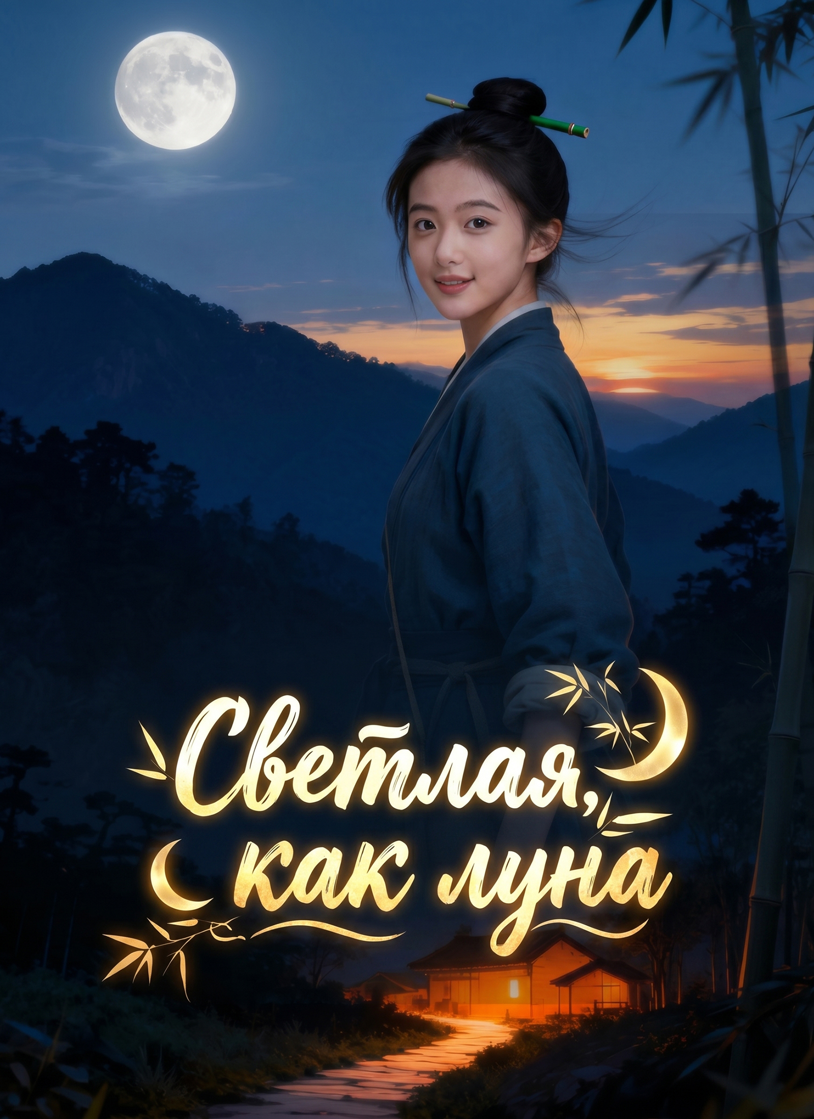 Обложка «Светлая, как луна»