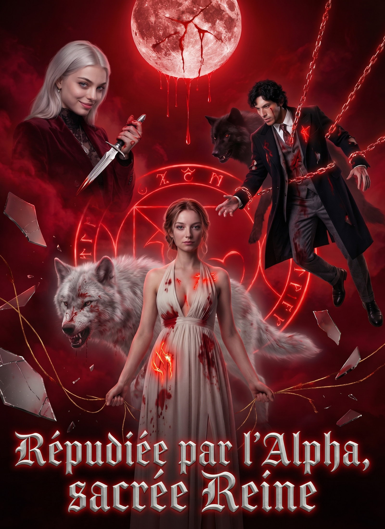 Couverture de Répudiée par l'Alpha, sacrée Reine