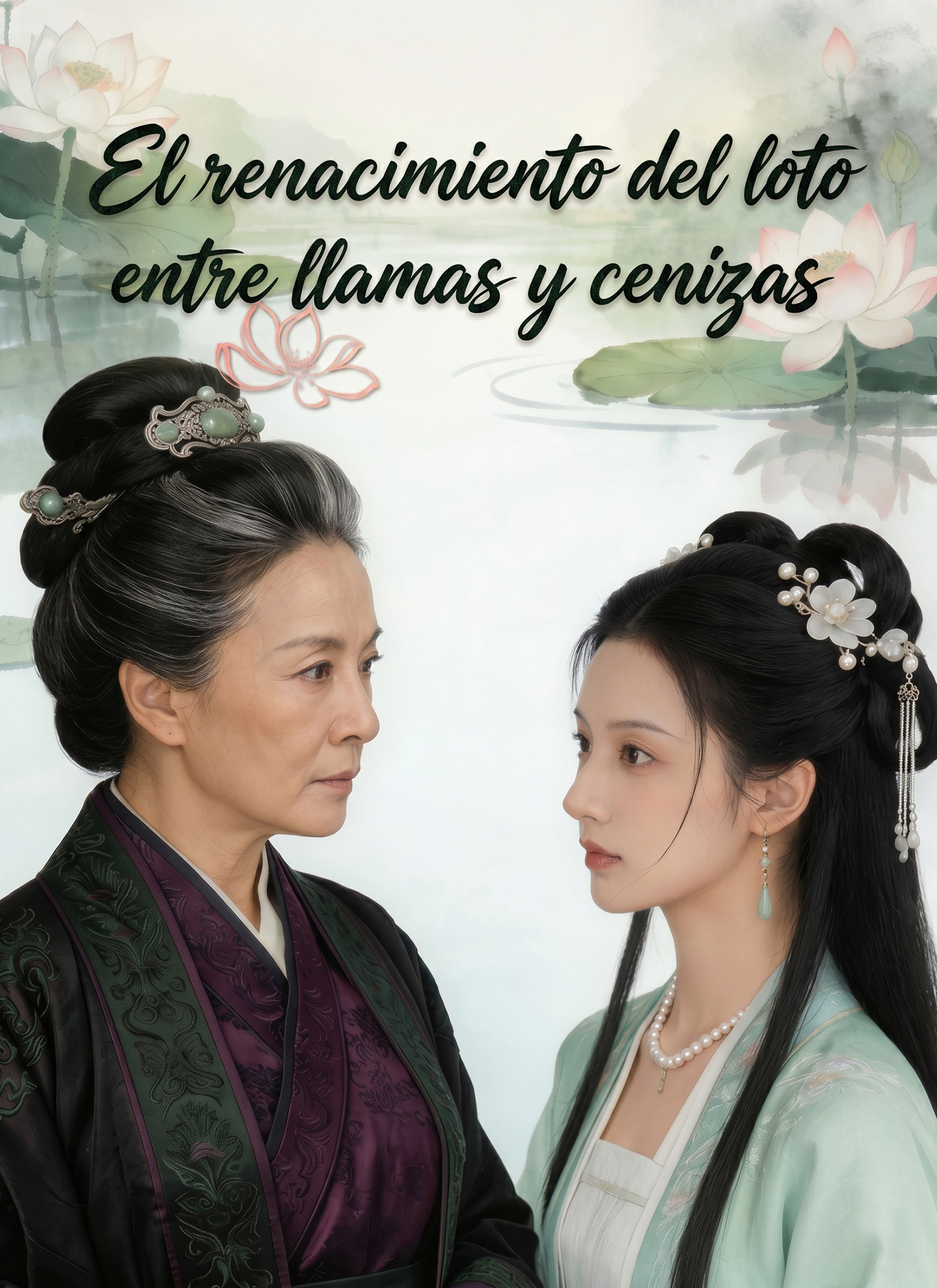 Portada de El renacimiento del loto  entre llamas y cenizas