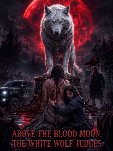 Above the Blood Moon,the White Wolf Judges