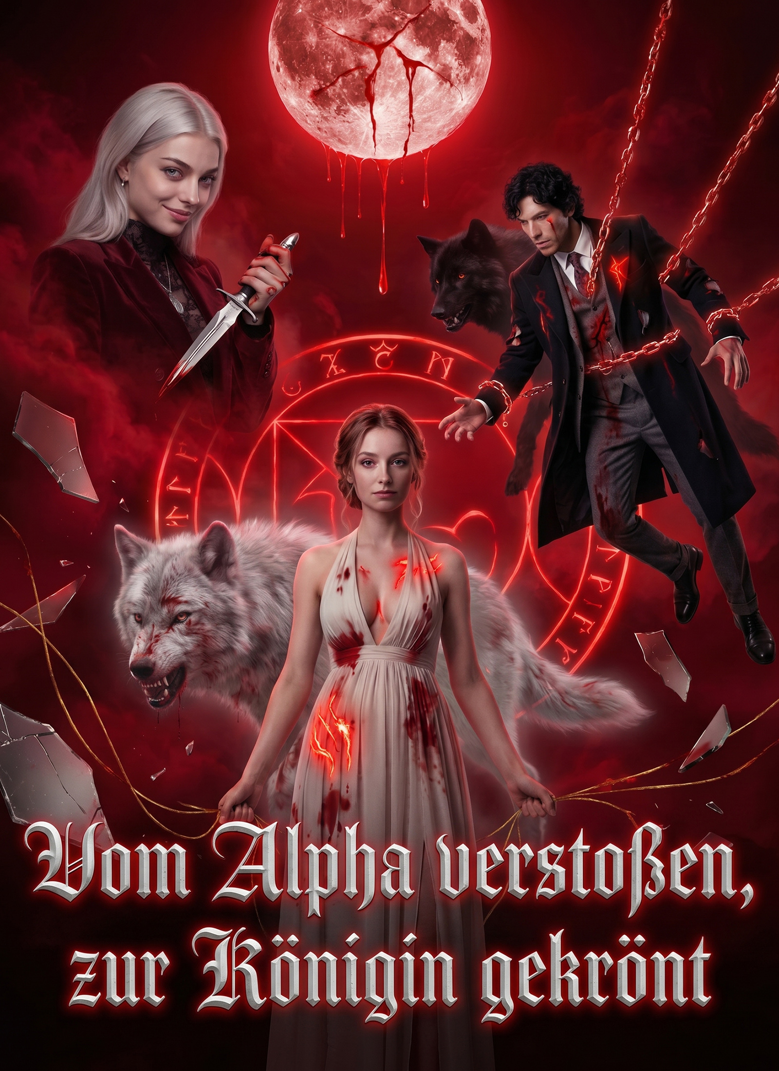 Cover von Vom Alpha verstoßen, zur Königin gekrönt