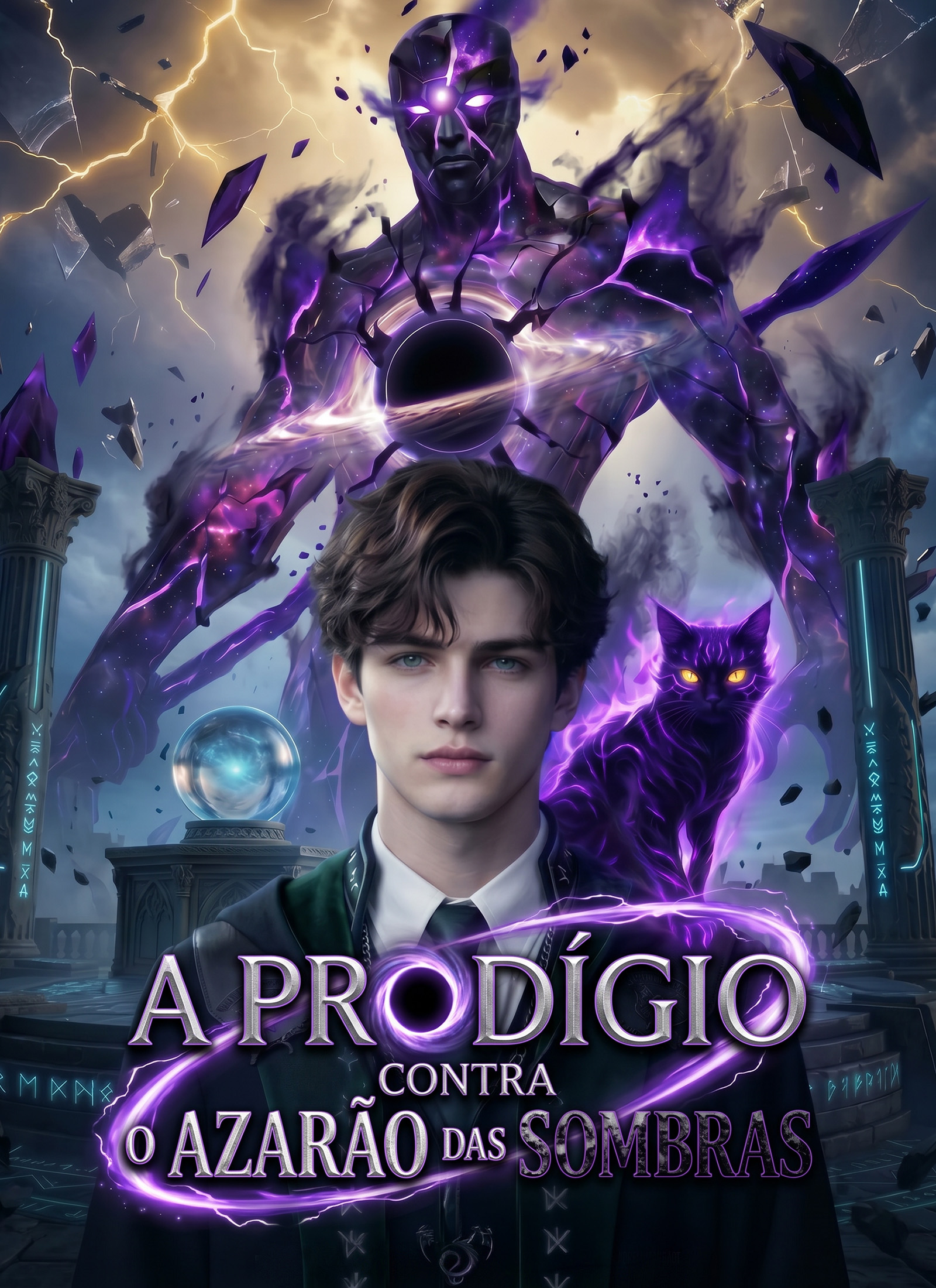 Capa de A Prodígio Contra o Azarão das Sombras