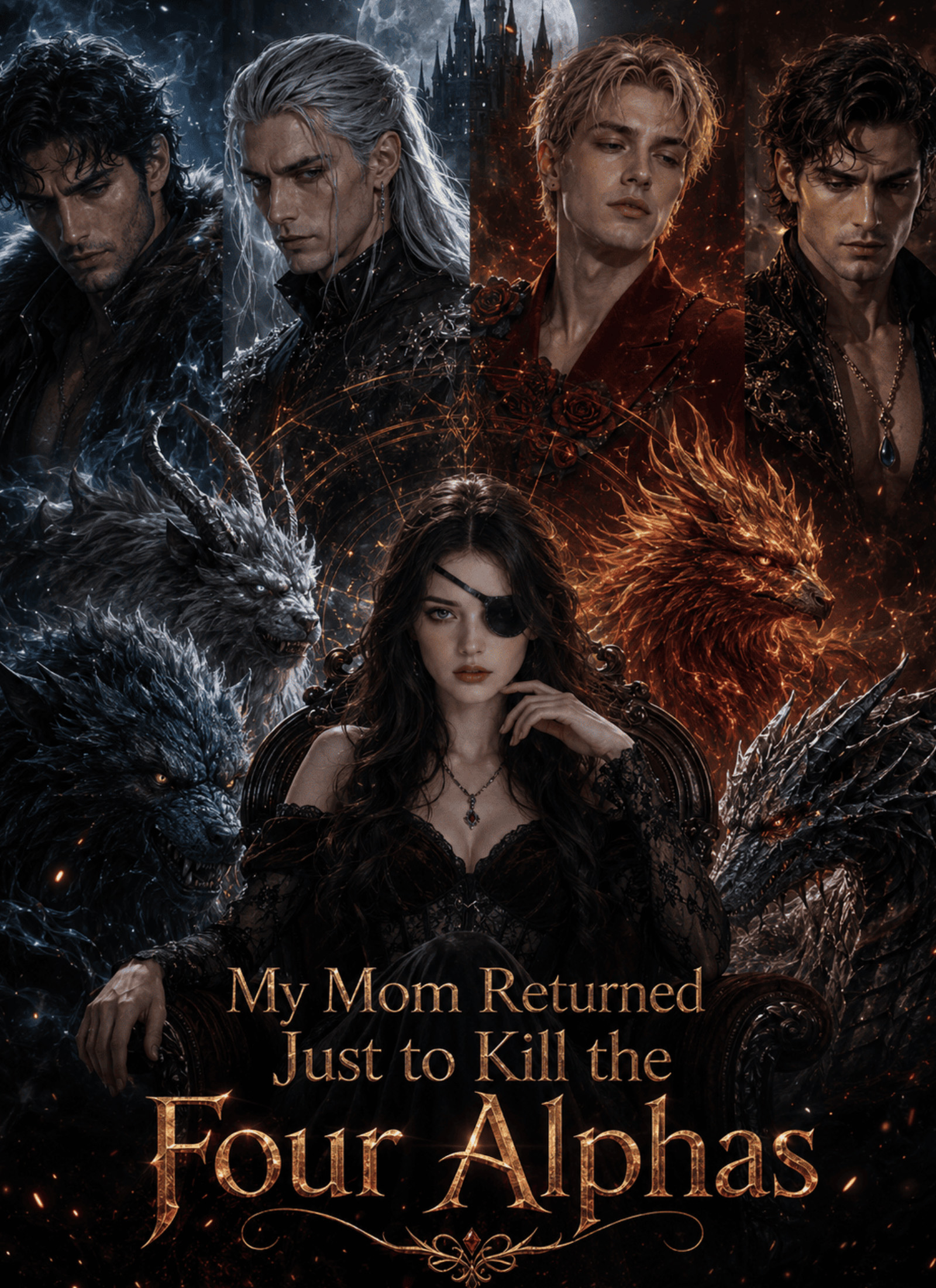 Poster My Mom Returned Just to Kill the Four Alphas