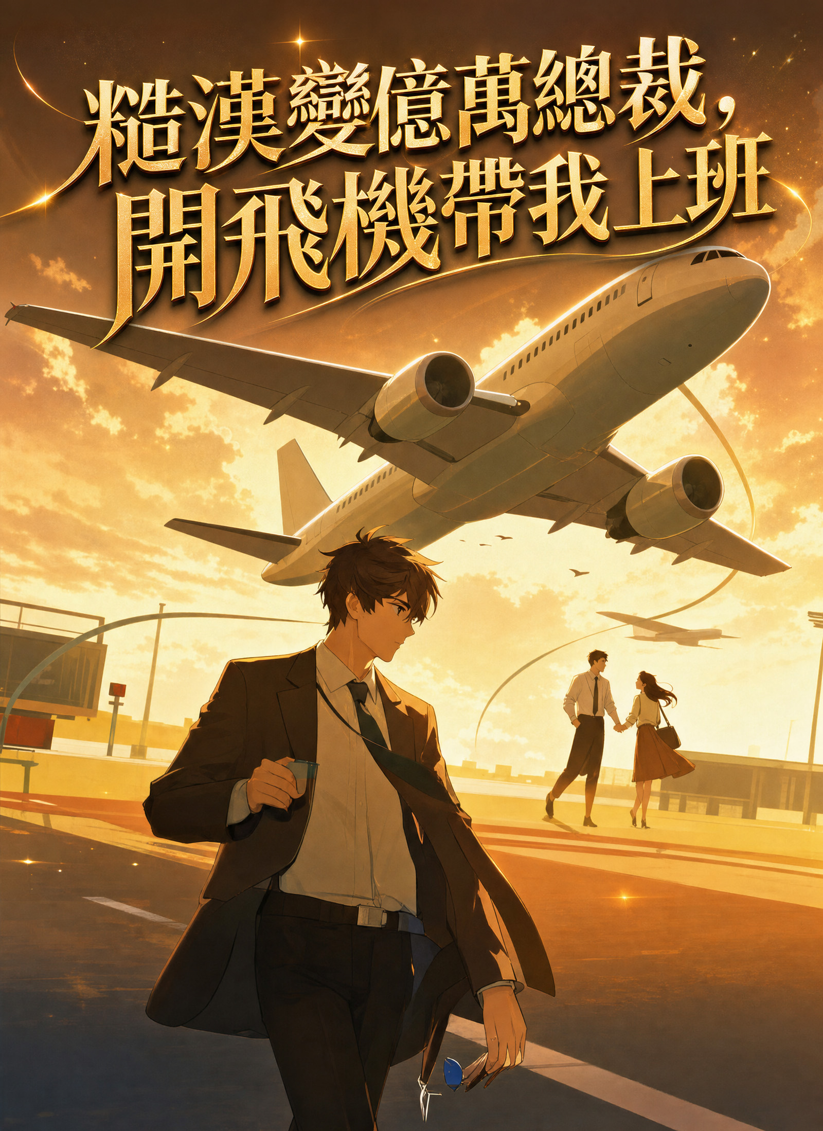 《糙漢變億萬總裁,開飛機帶我上班》封面