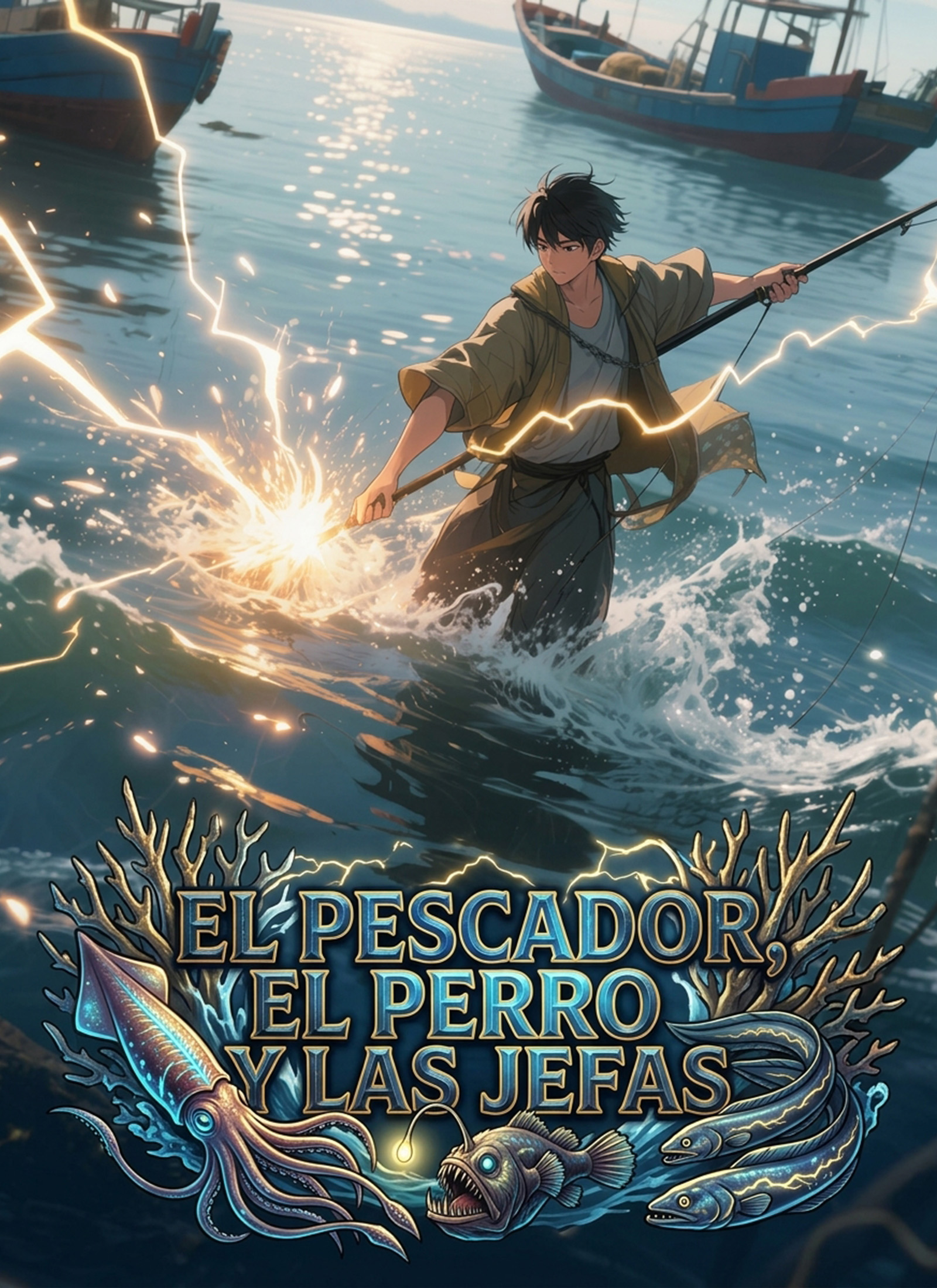 Portada de El Pescador, El Perro y Las Jefas