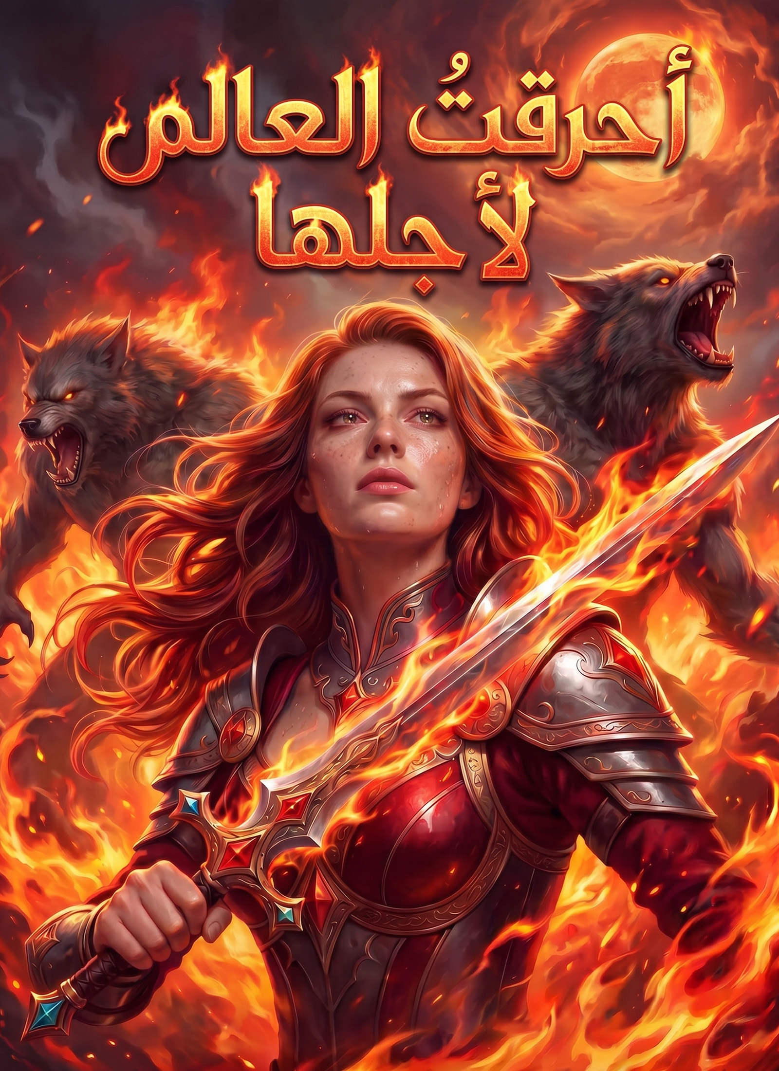 غلاف أحرقتُ العالم لأجلها