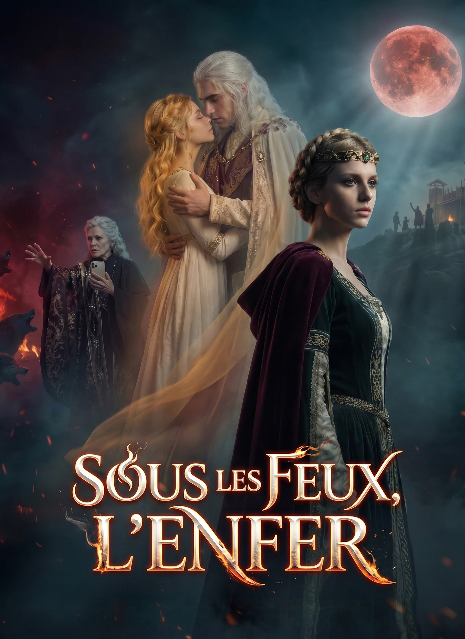 Couverture de Sous les feux, l'enfer