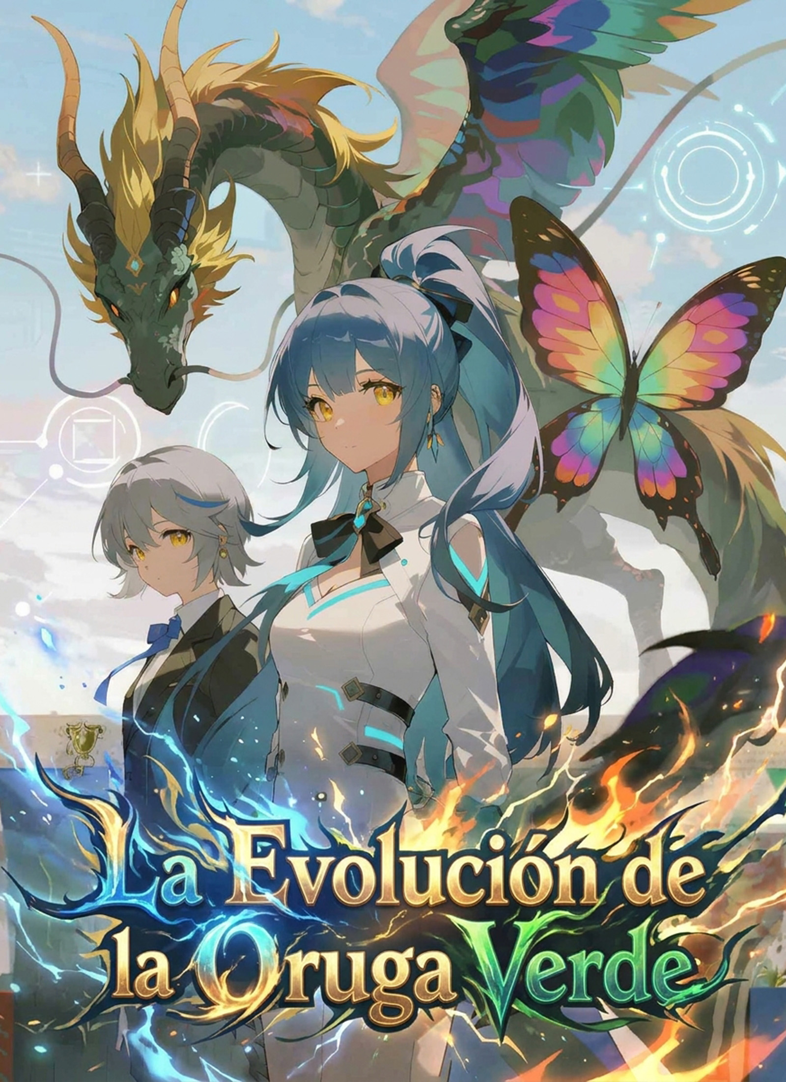 Portada de La evolución de la oruga verde