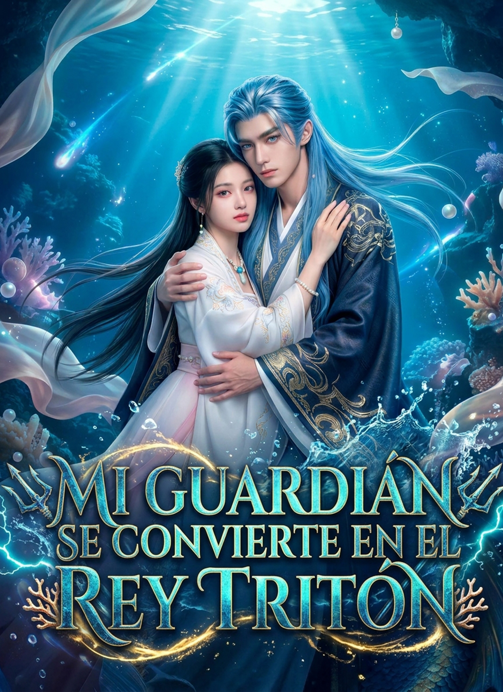 Portada de Mi guardián se convierte en el Rey Tritón