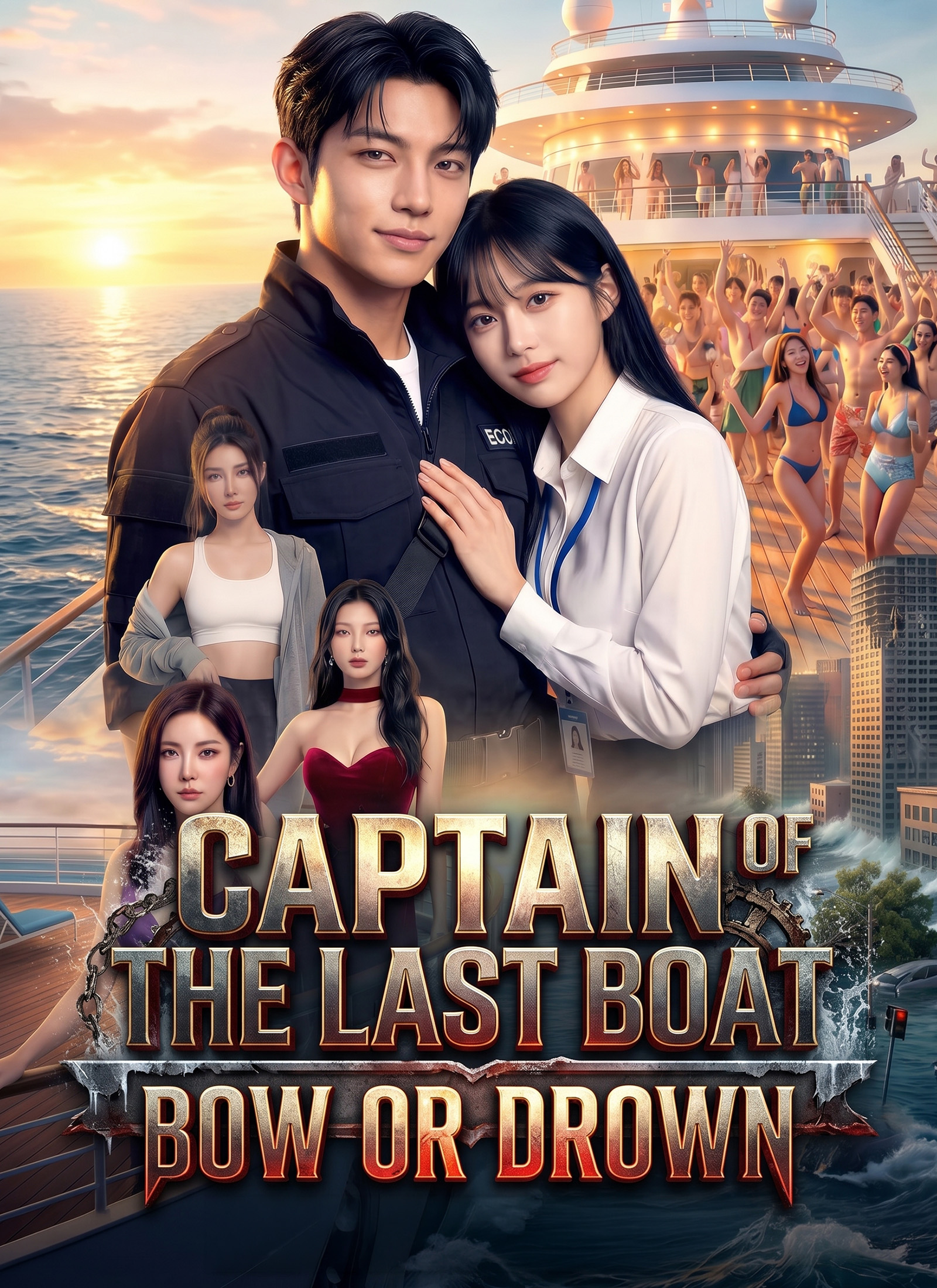 Captain of the Last Boat: Bow or Drown Vertical Poster
