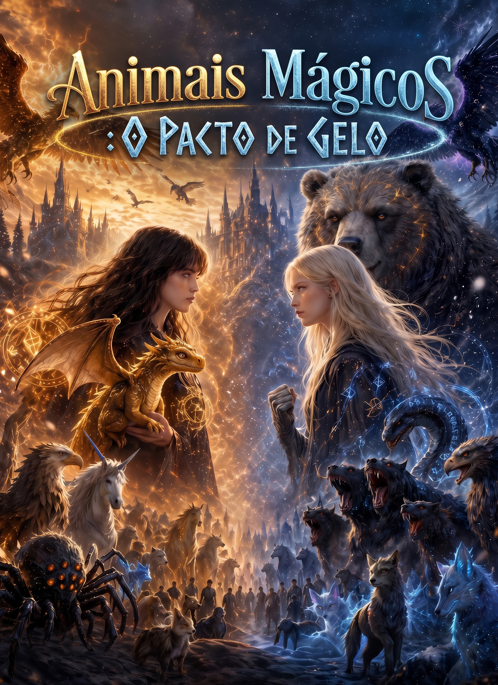 Capa de Animais Mágicos: O Pacto de Gelo