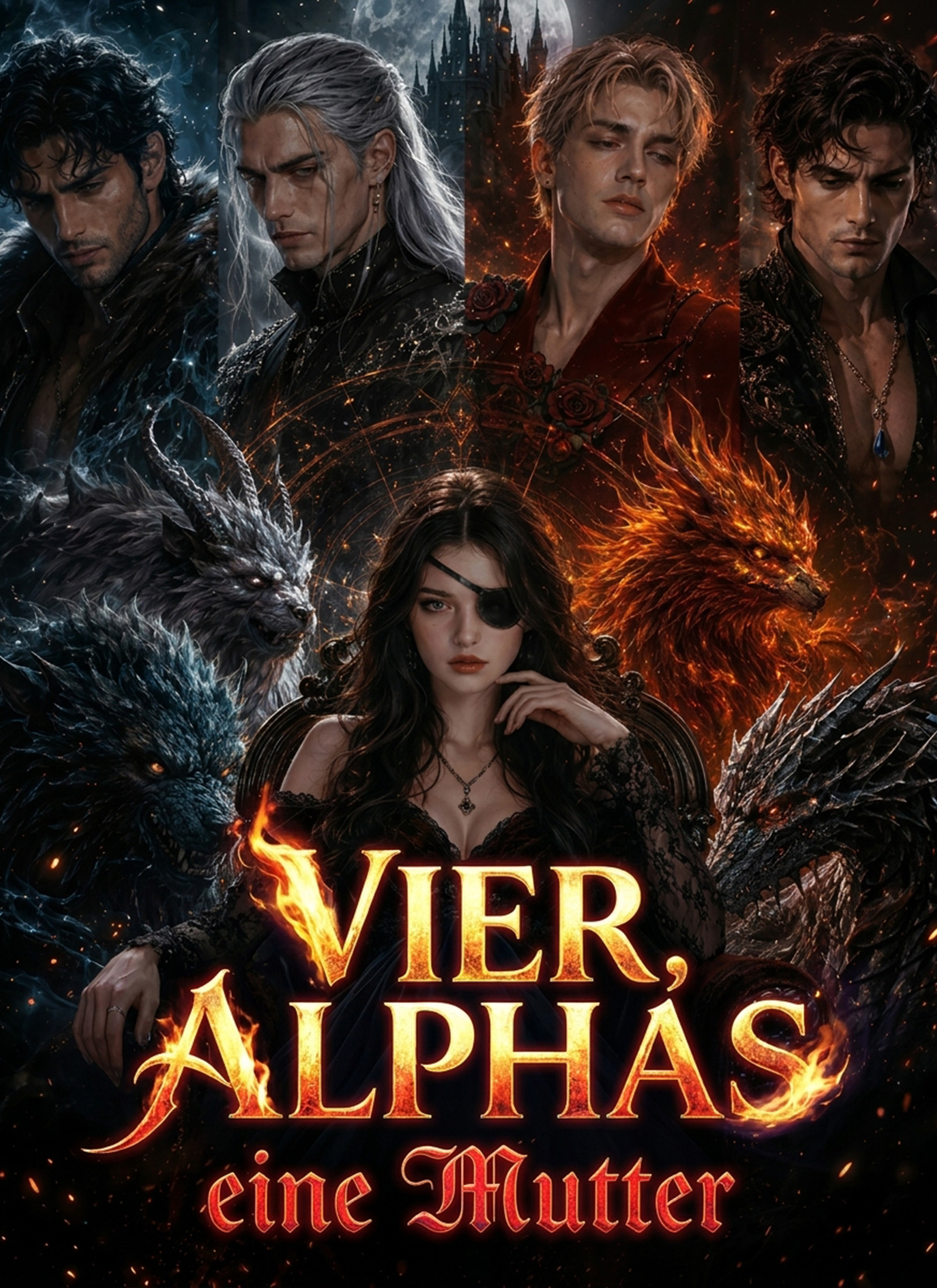 Cover von Vier Alphas, eine Mutter