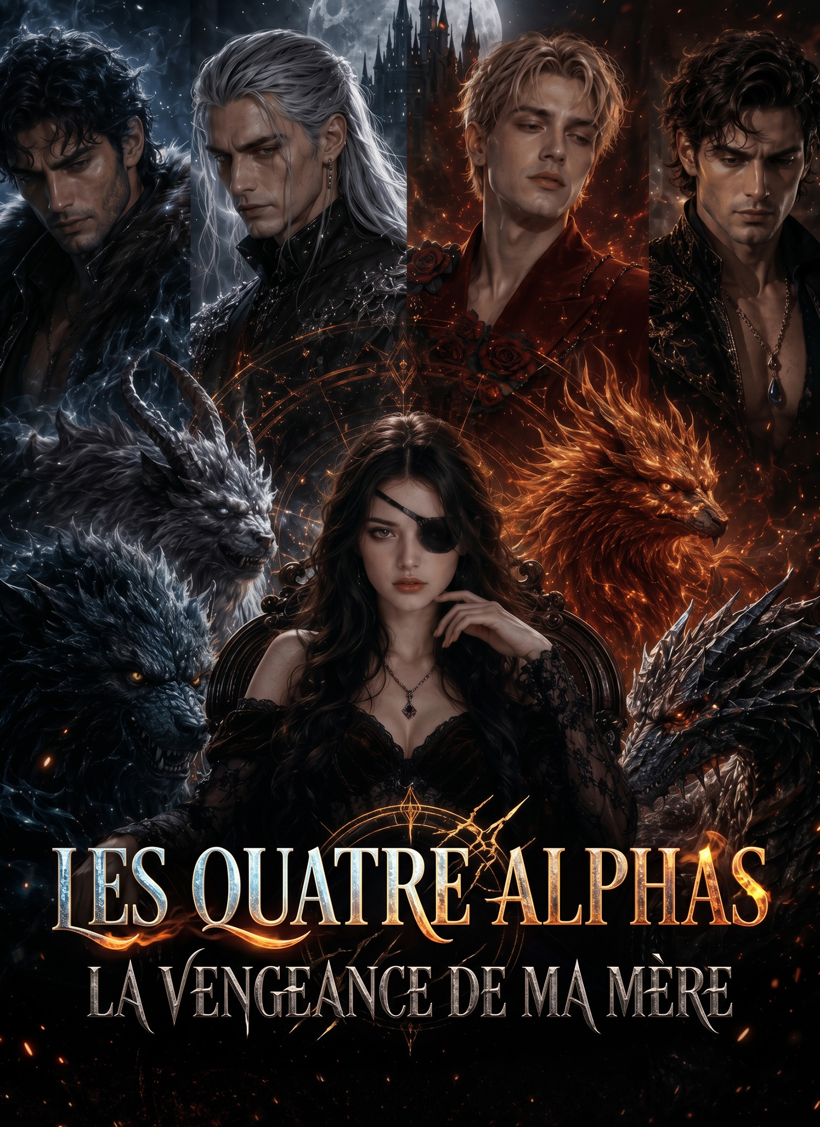 Couverture de Les Quatre Alphas : La Vengeance de ma Mère