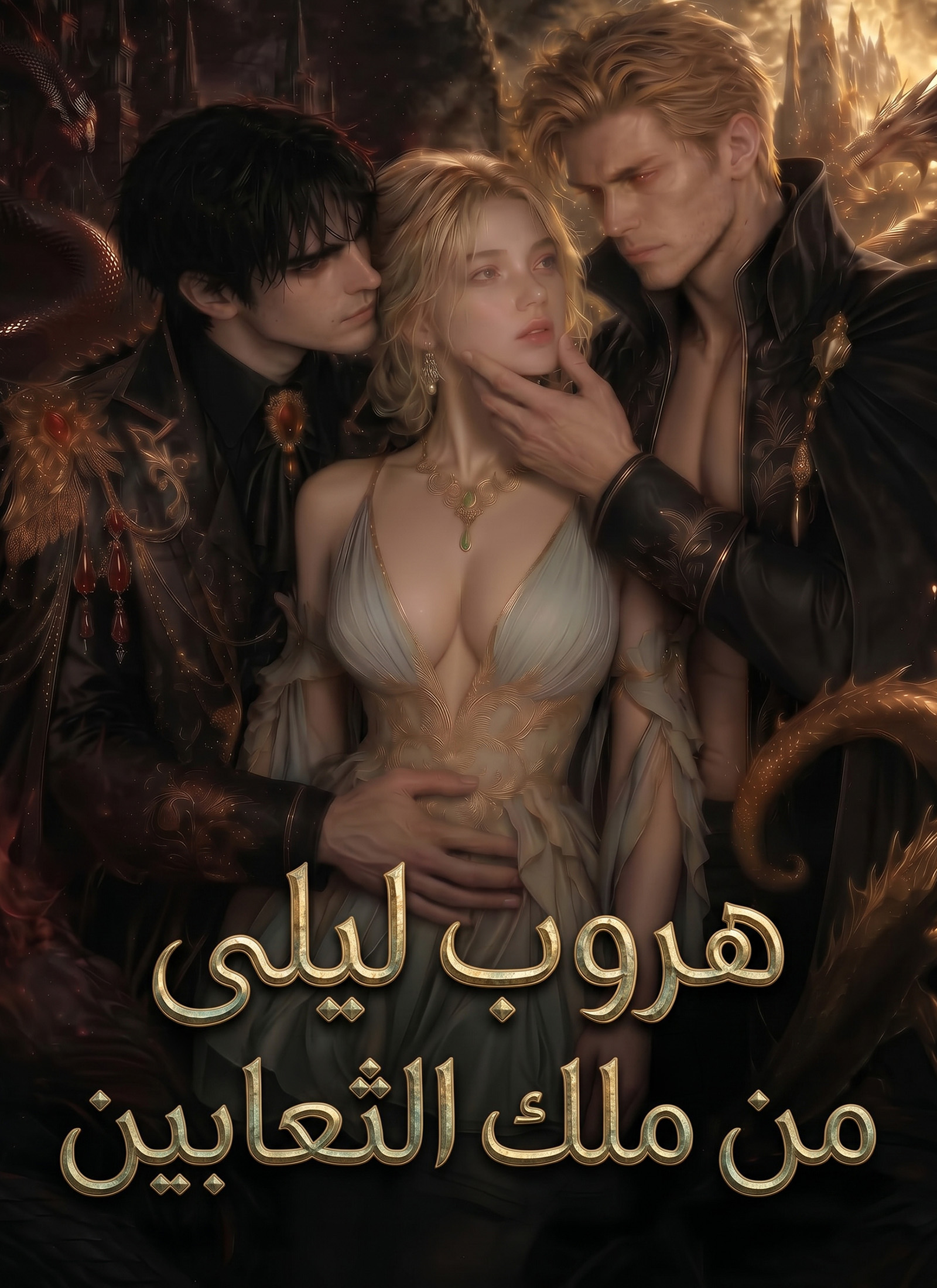 غلاف هروب ليلى من ملك الثعابين