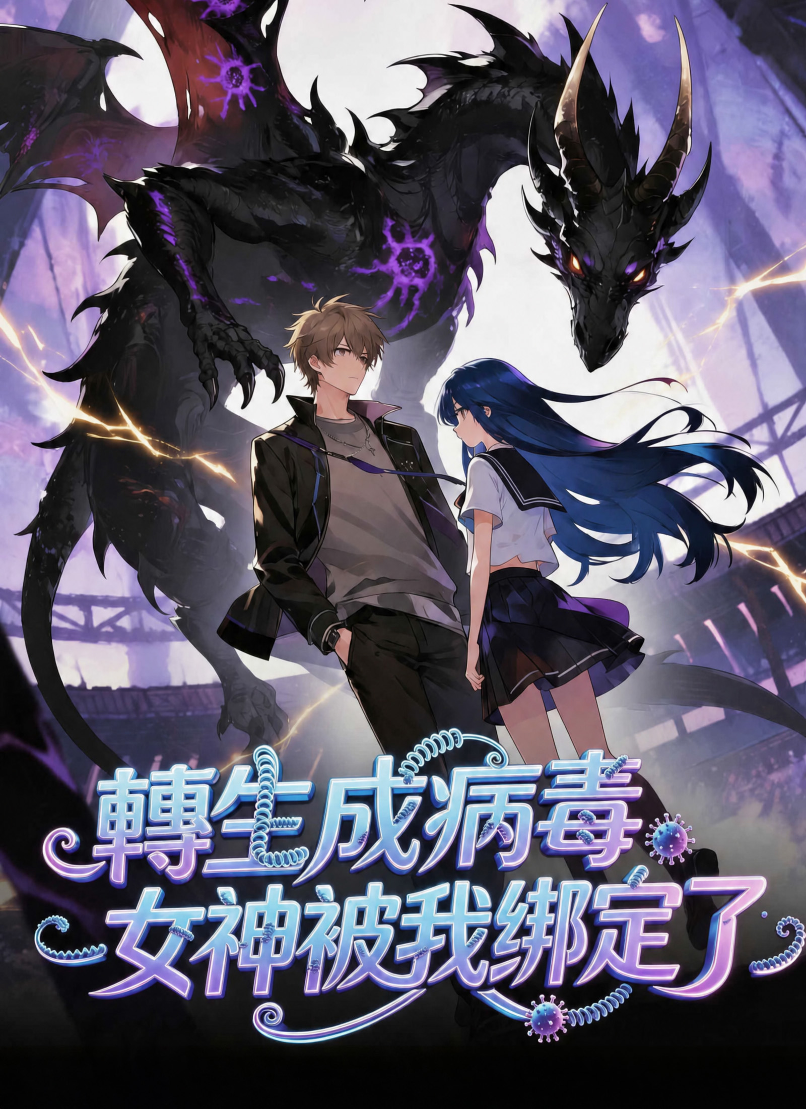 《轉生成病毒：女神被我綁定了》封面