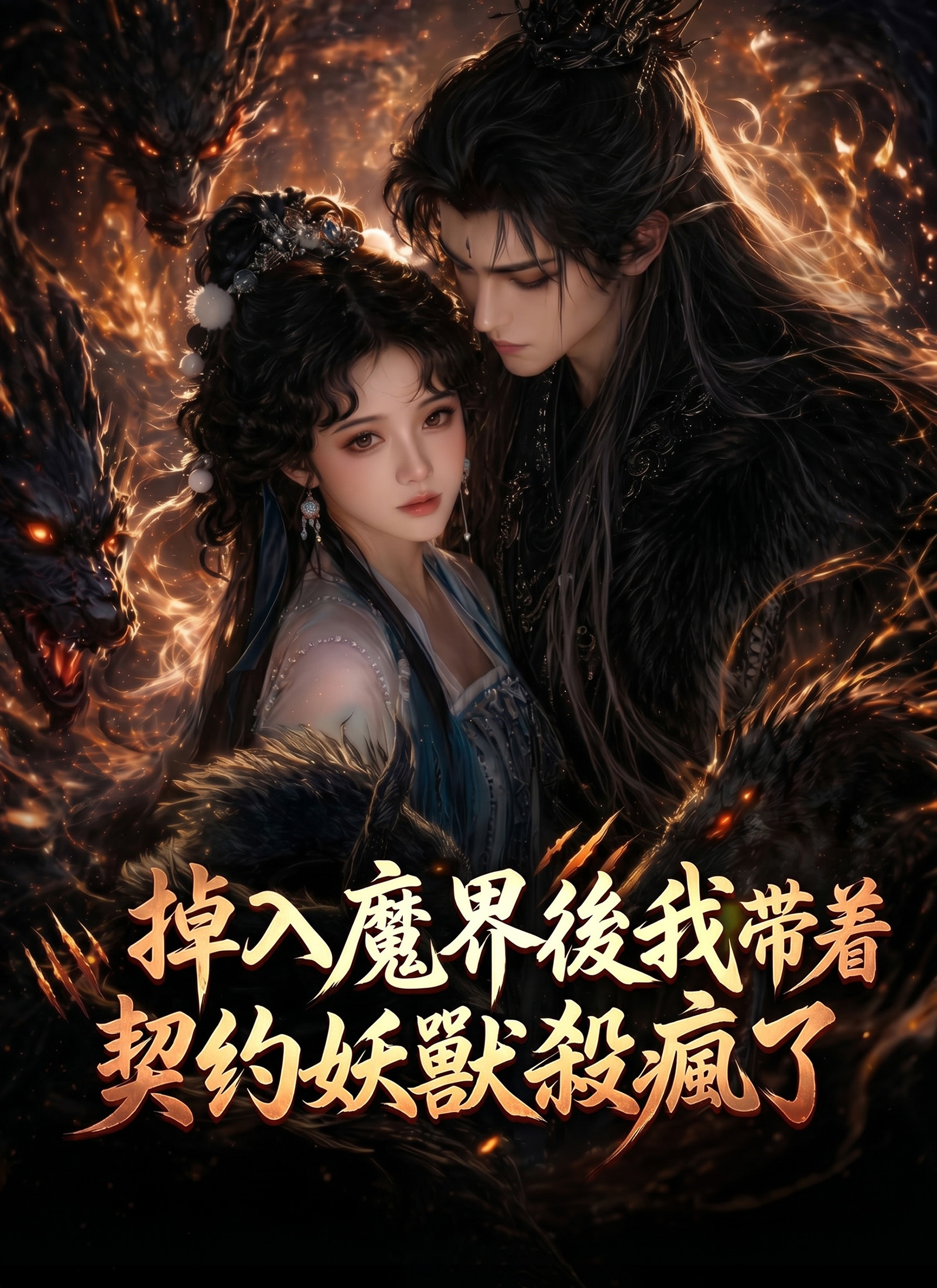 《掉入魔界後我帶着契約妖獸殺瘋了》封面