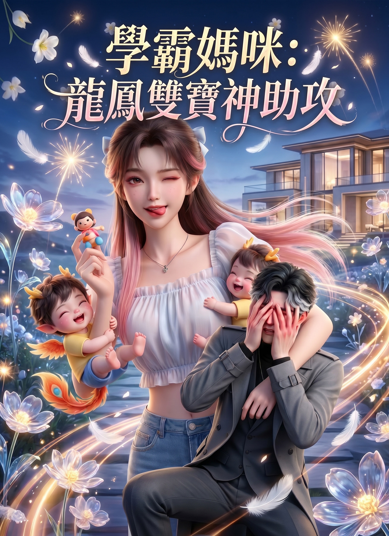 《學霸媽咪：龍鳳雙寶神助攻》封面