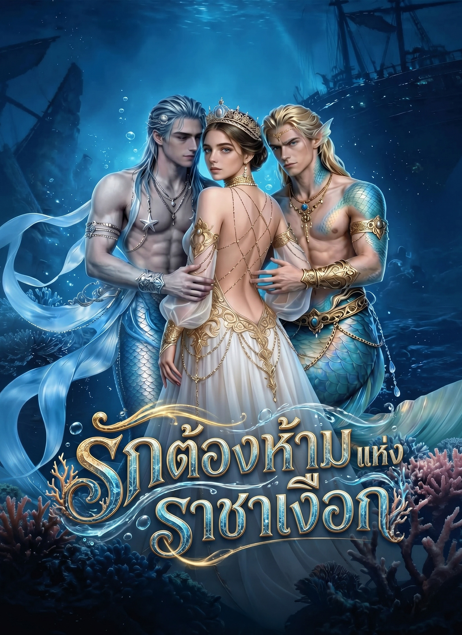 หน้าปกรักต้องห้ามแห่งราชาเงือก