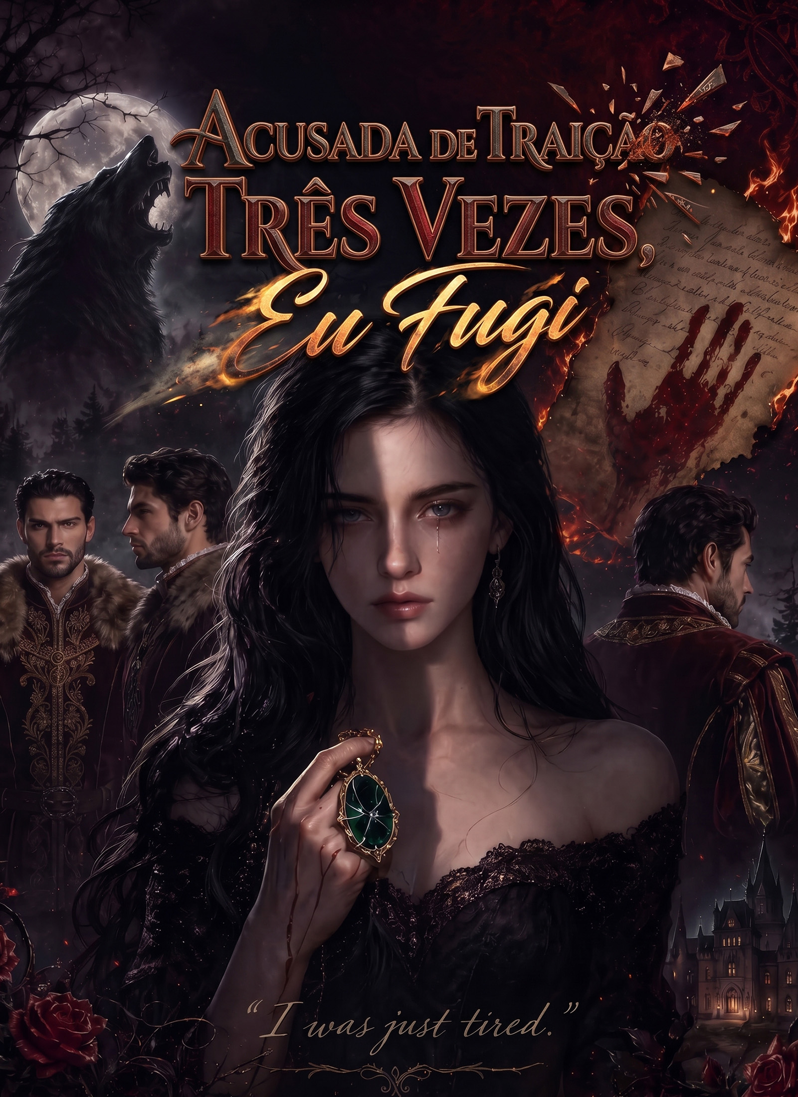 Capa de Acusada de Traição Três Vezes, Eu Fugi