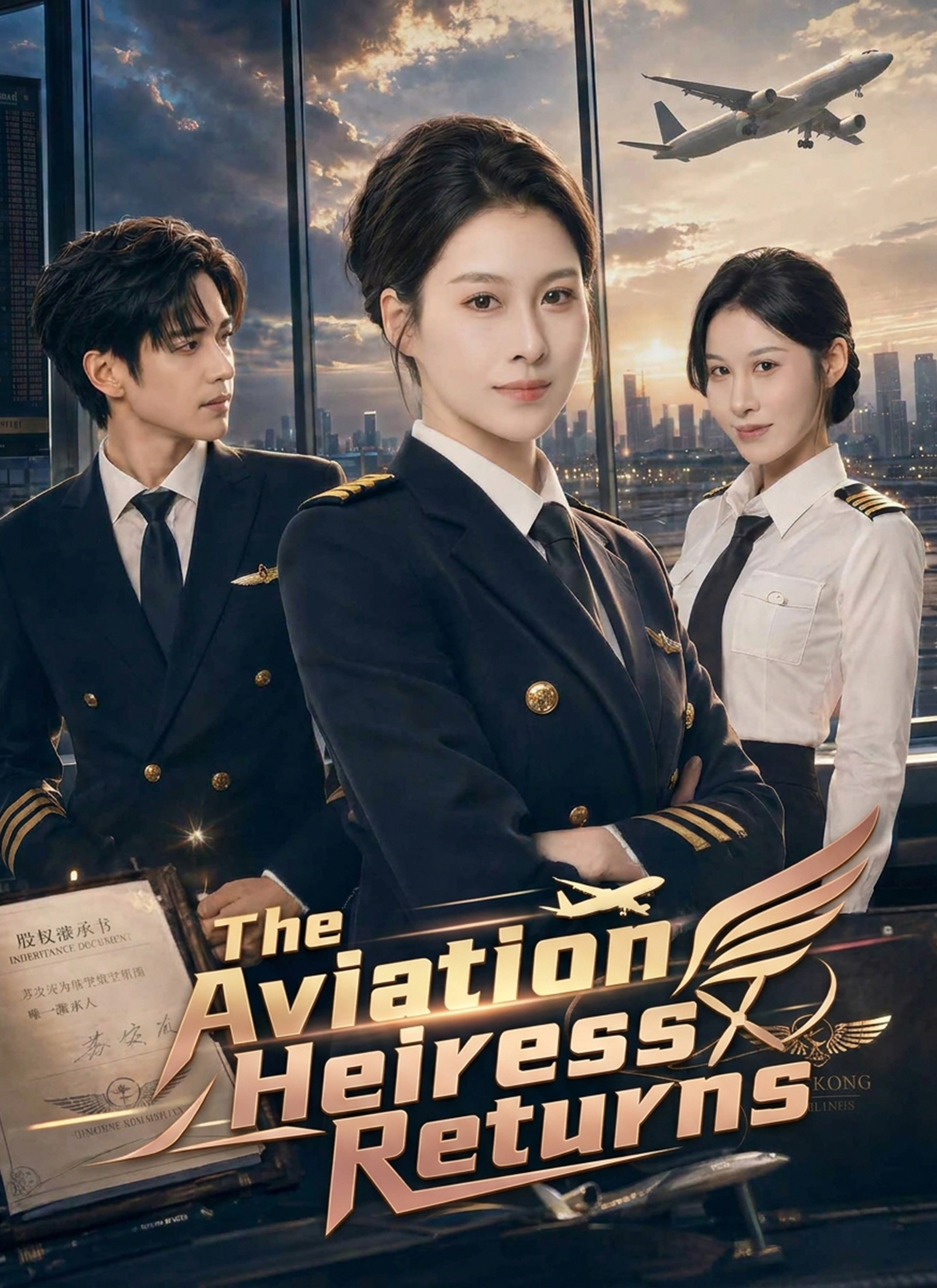 The Aviation Heiress Returns Vertical Poster