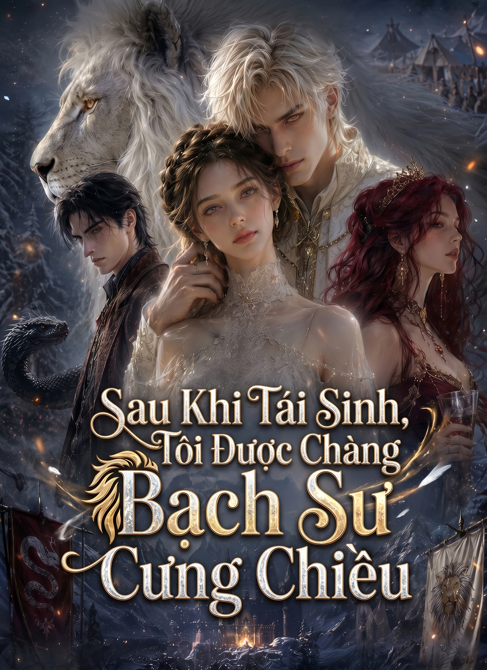 Ảnh bìa Sau Khi Tái Sinh, Tôi Được Chàng Bạch Sư Cưng Chiều