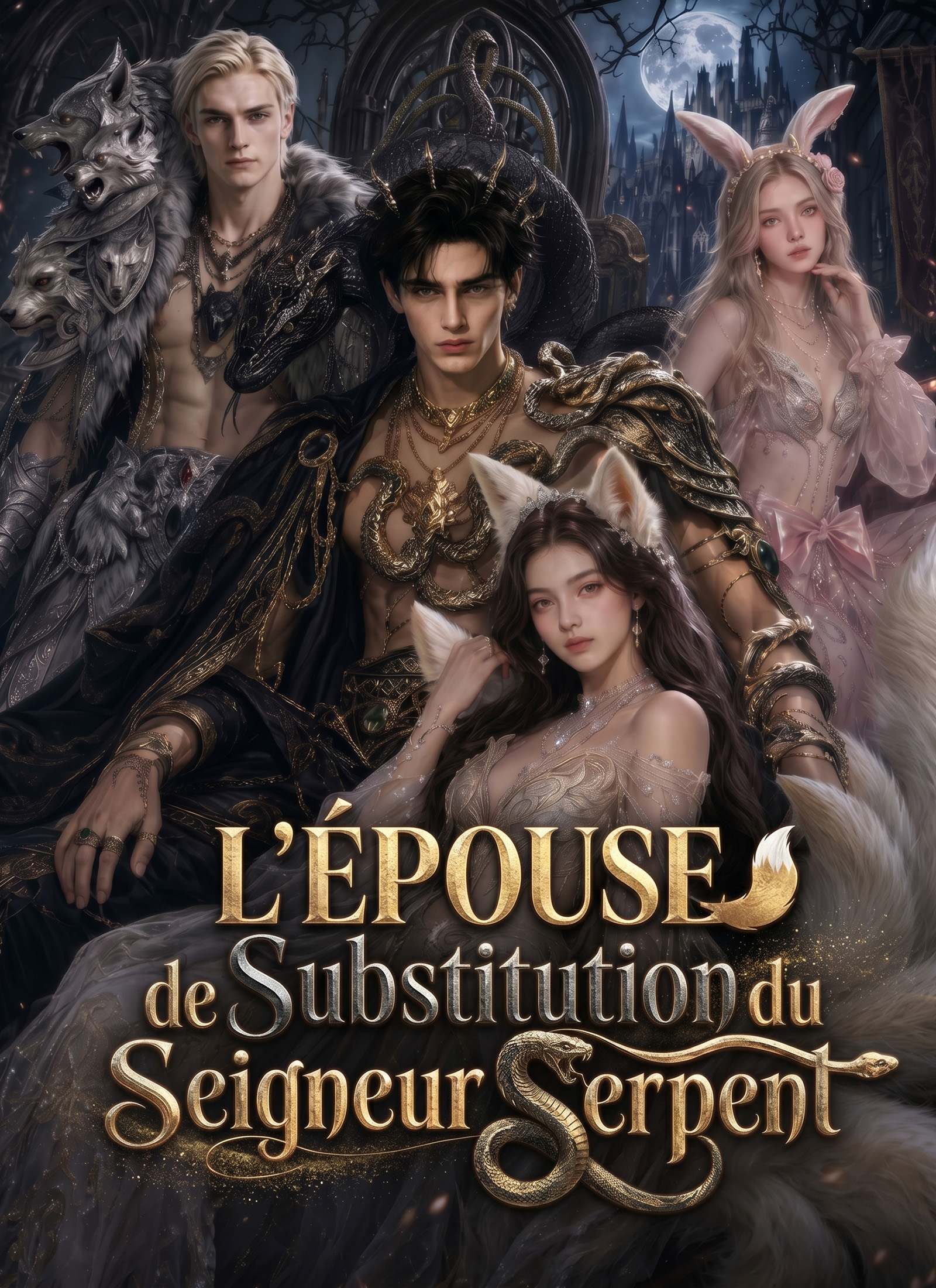Couverture de L'Épouse de Substitution du Seigneur Serpent