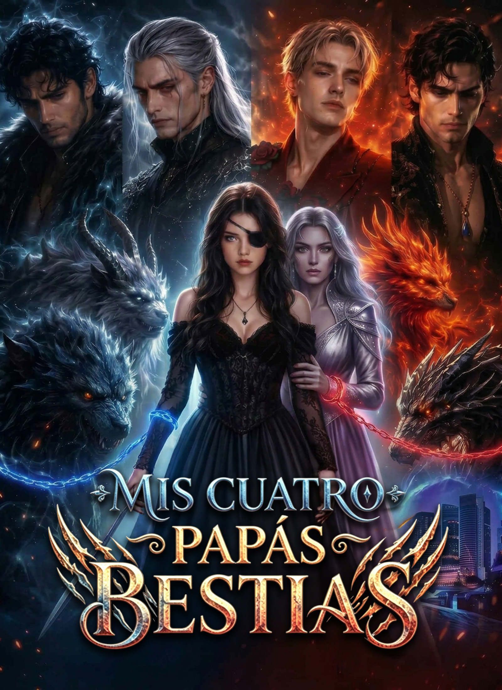 Portada de [Doblado]Mis Cuatro Papás Bestias