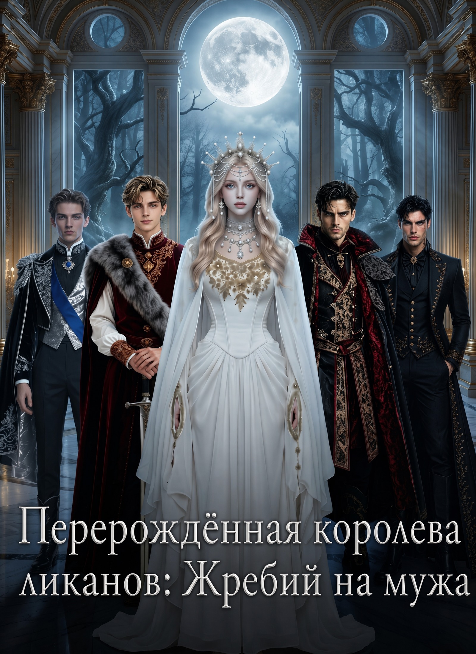 Обложка «Перерождённая королева ликанов: Жребий на мужа»