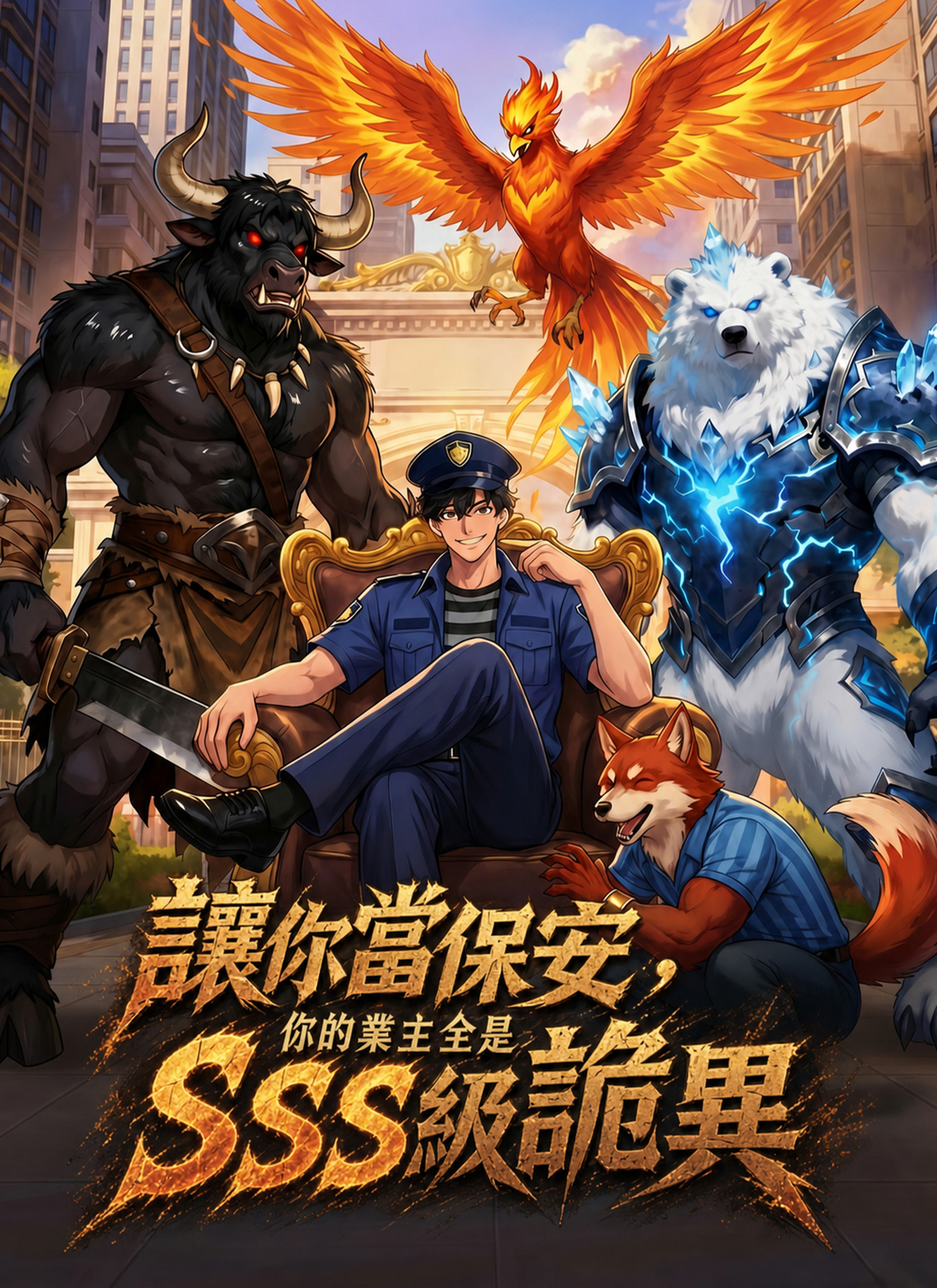 《讓你當保安，你的業主全是SSS級詭異》封面