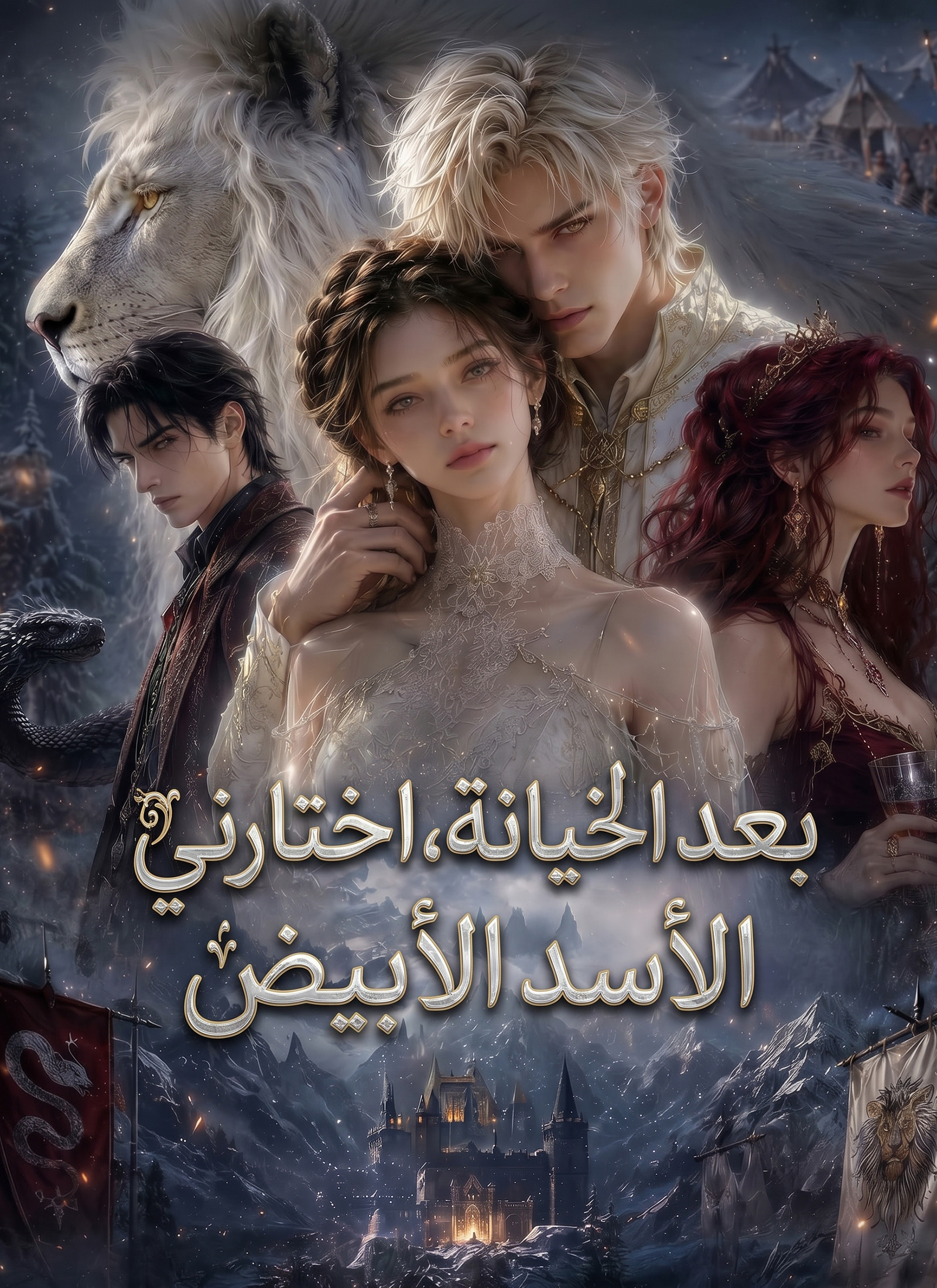غلاف بعد الخيانة، اختارني الأسد الأبيض